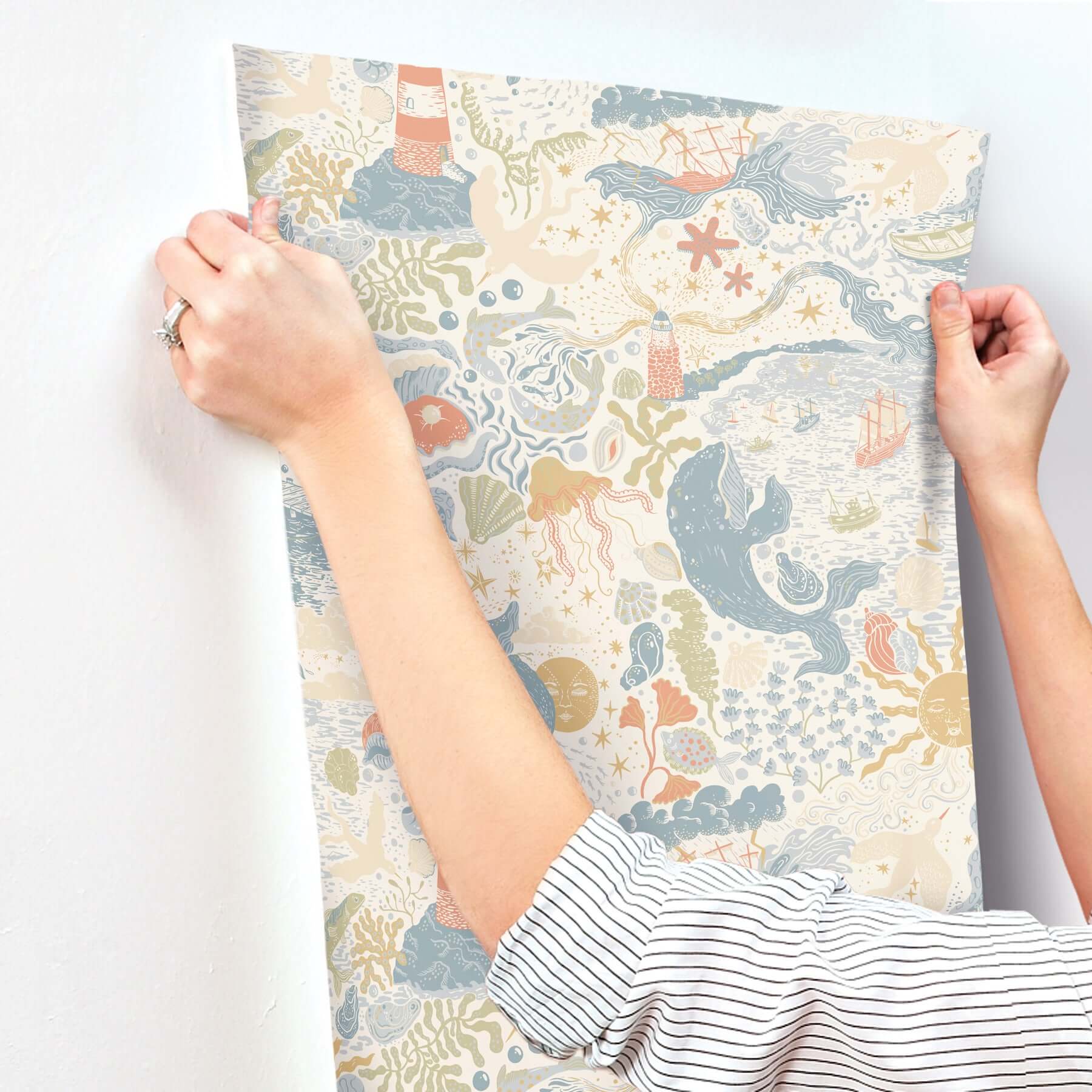 havet-multi-wallpaper-york-wallcoverings-mb29015 - York Wallpaper Wallpaper