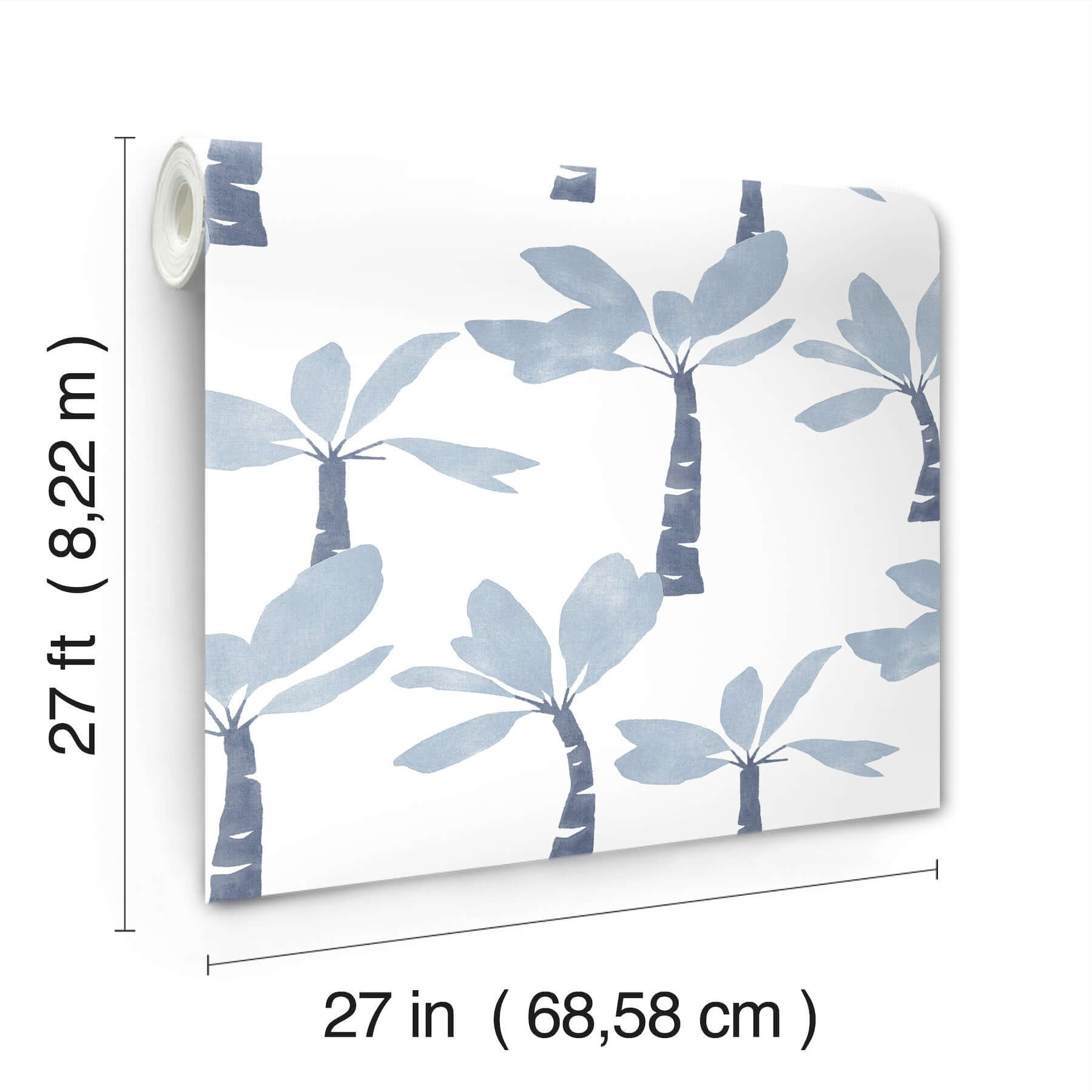 painted-oasis-ultramarine-wallpaper-york-wallcoverings-zm2837 - York Wallcoverings Wallpaper