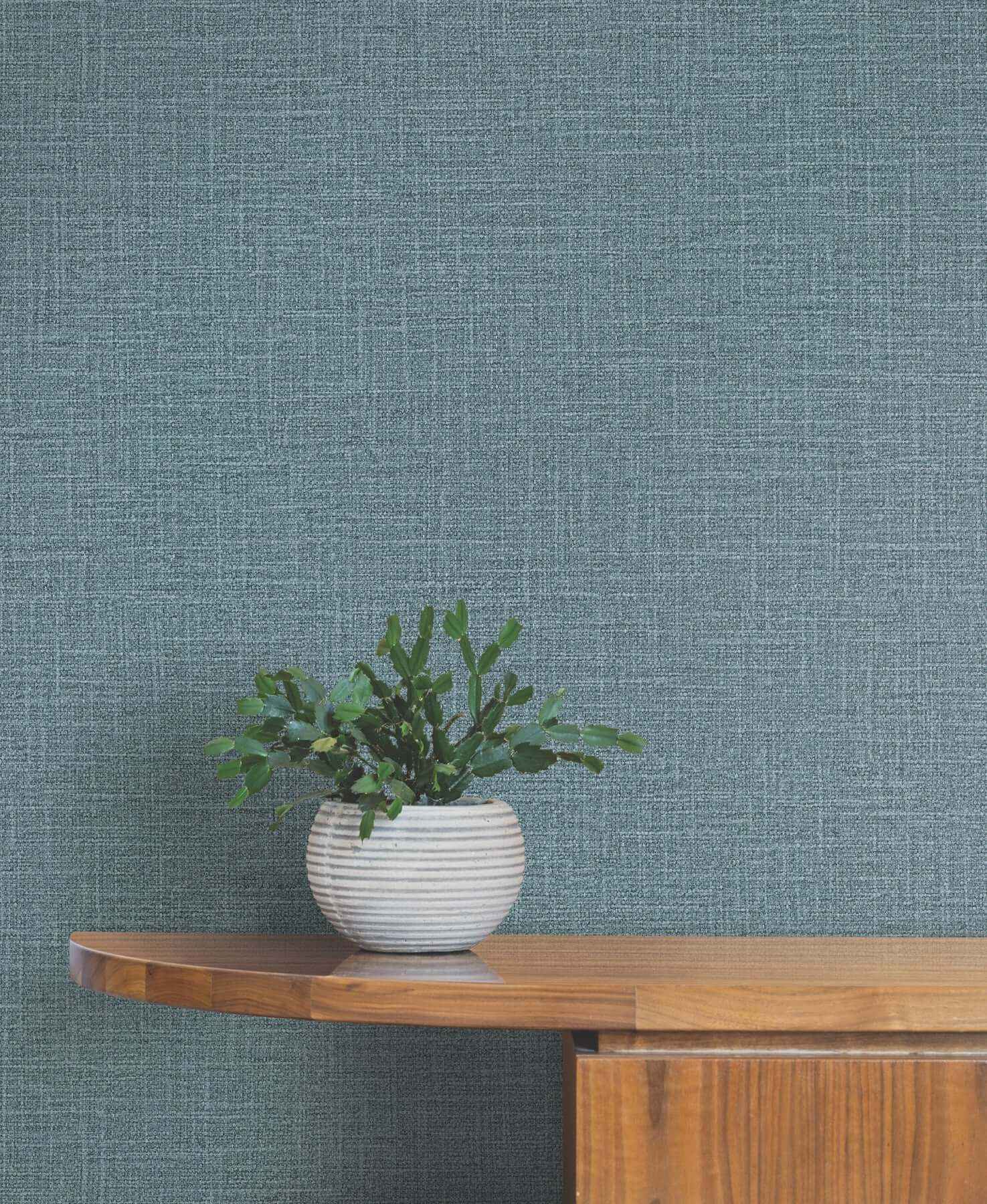Loom Denim Wallpaper - York Wallcoverings - SI26147 - York Wallcoverings Wallpaper