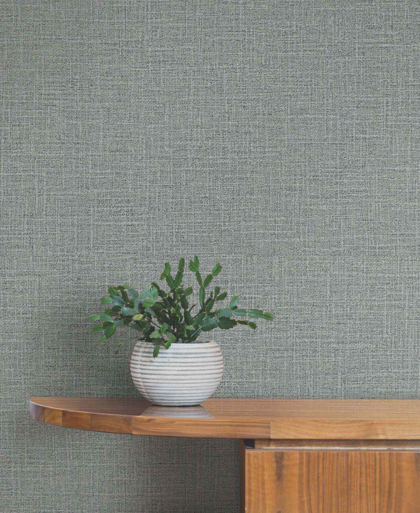 Loom Silver Wallpaper - York Wallcoverings - SI26141