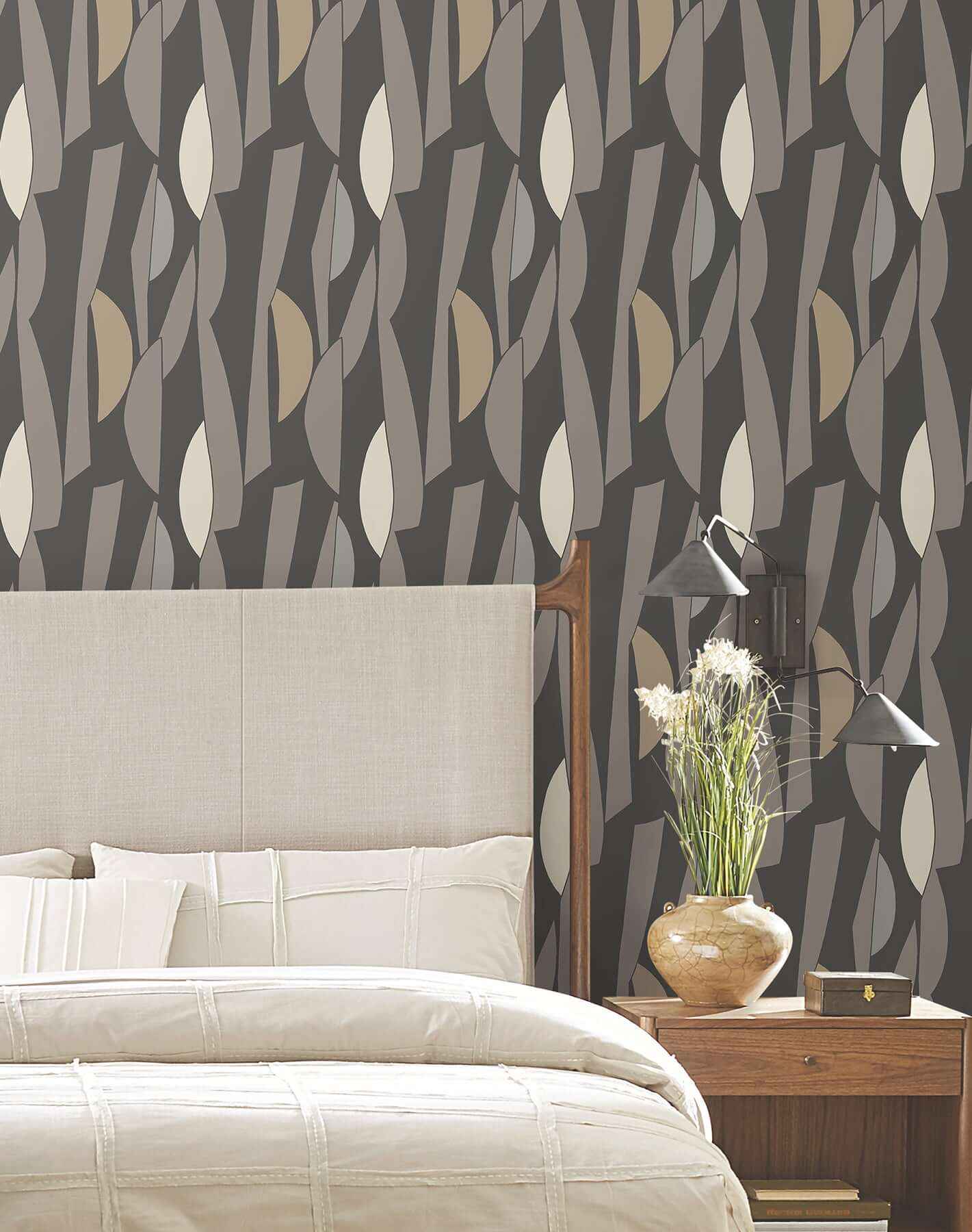 Balance Carbon & Graphite Wallpaper - York Wallcoverings - ZM2826 - York Wallcoverings Wallpaper