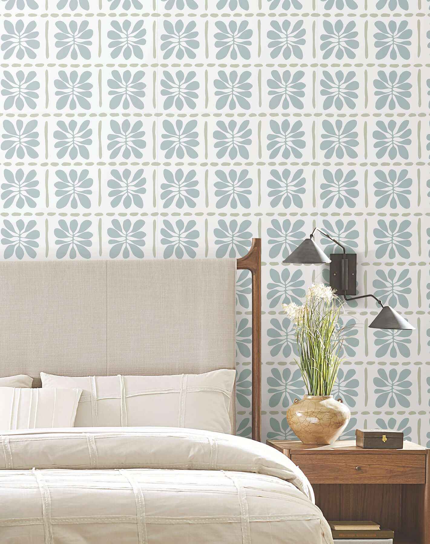 Mimosa Fleur Mineral Wallpaper - York Wallcoverings - ZM2806 - York Wallcoverings Wallpaper