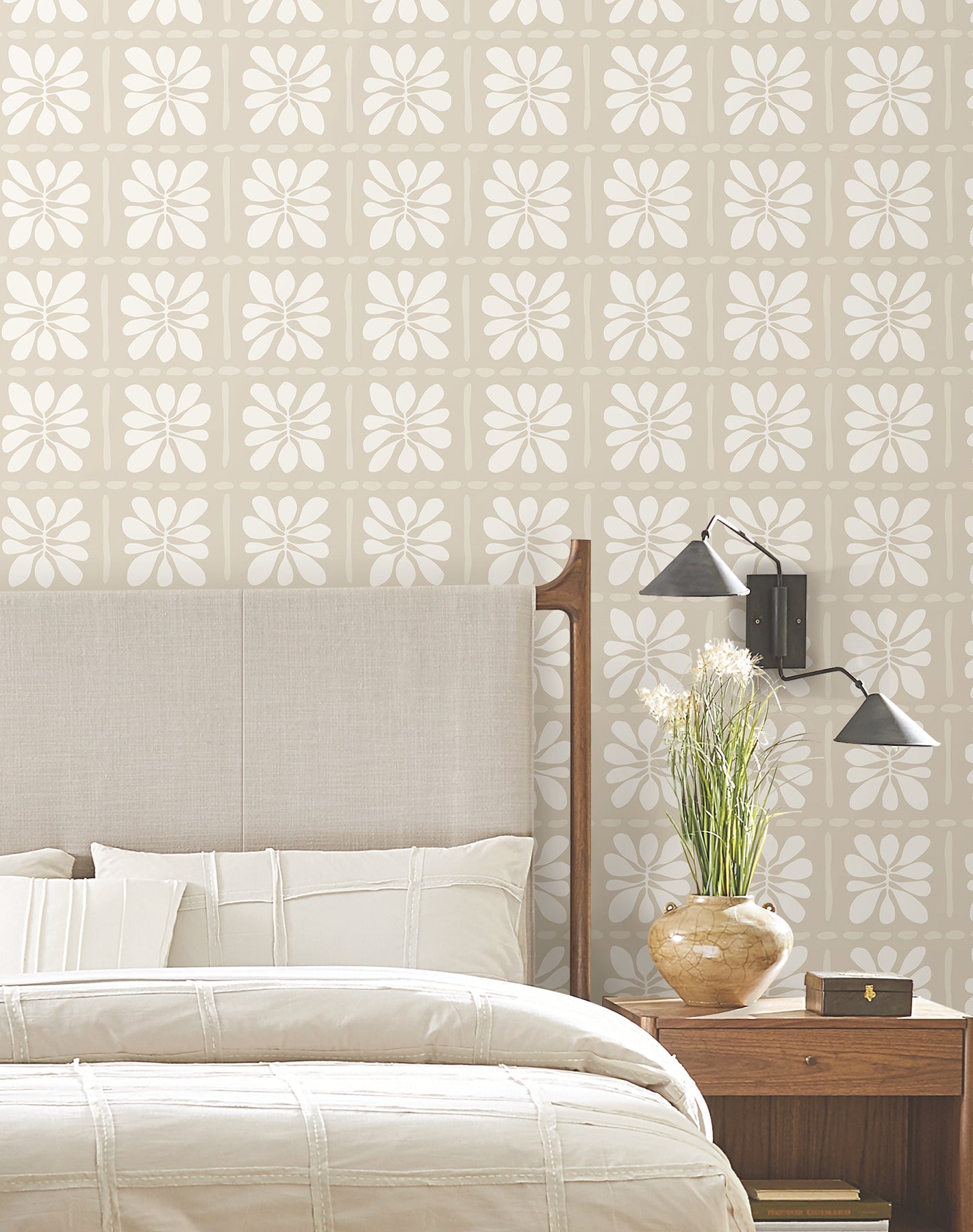 Mimosa Fleur Nude Wallpaper - York Wallcoverings - ZM2808 - York Wallcoverings Wallpaper