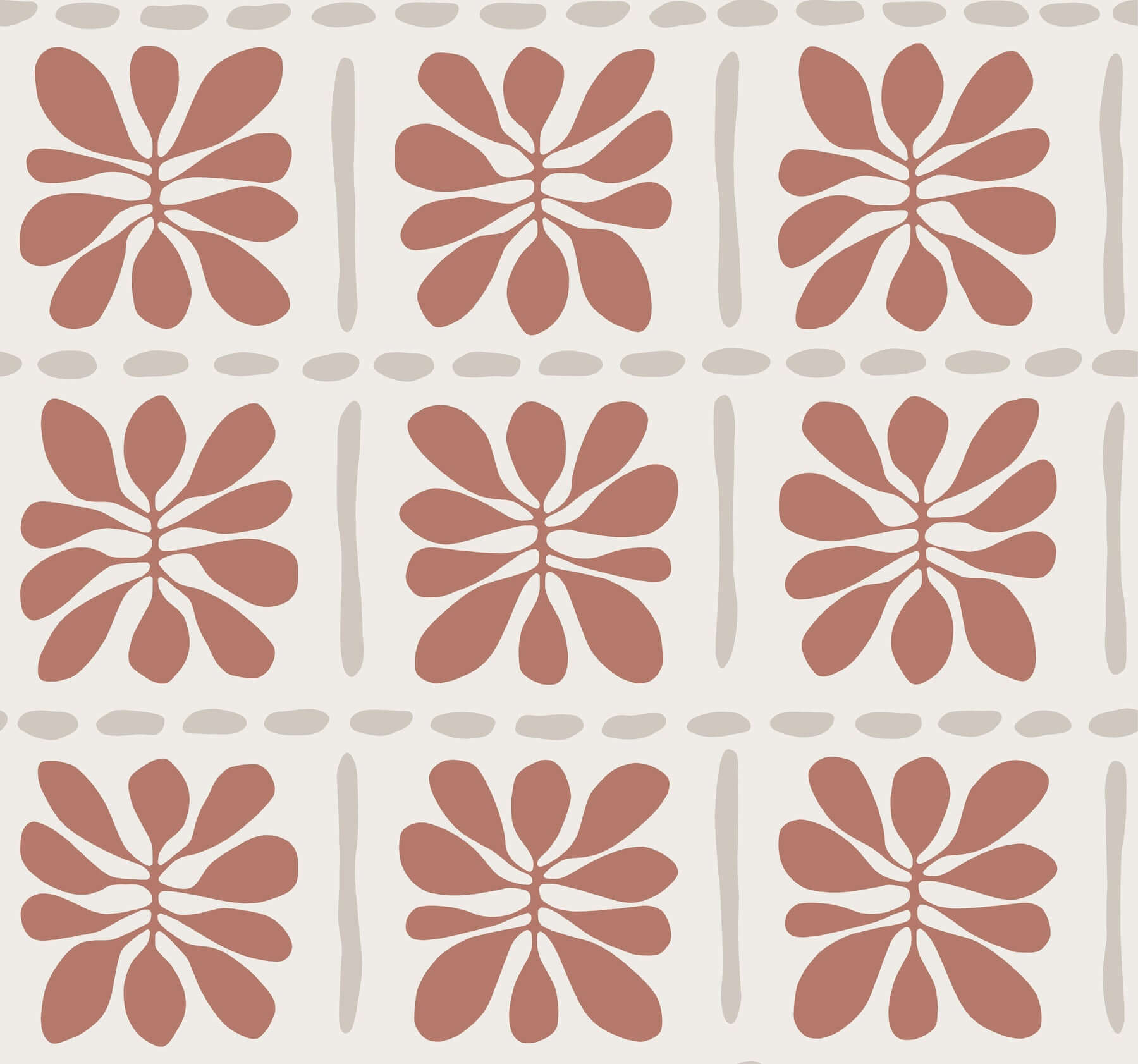 mimosa-fleur-terracotta-wallpaper-york-wallcoverings-zm2809 - York Wallcoverings Wallpaper