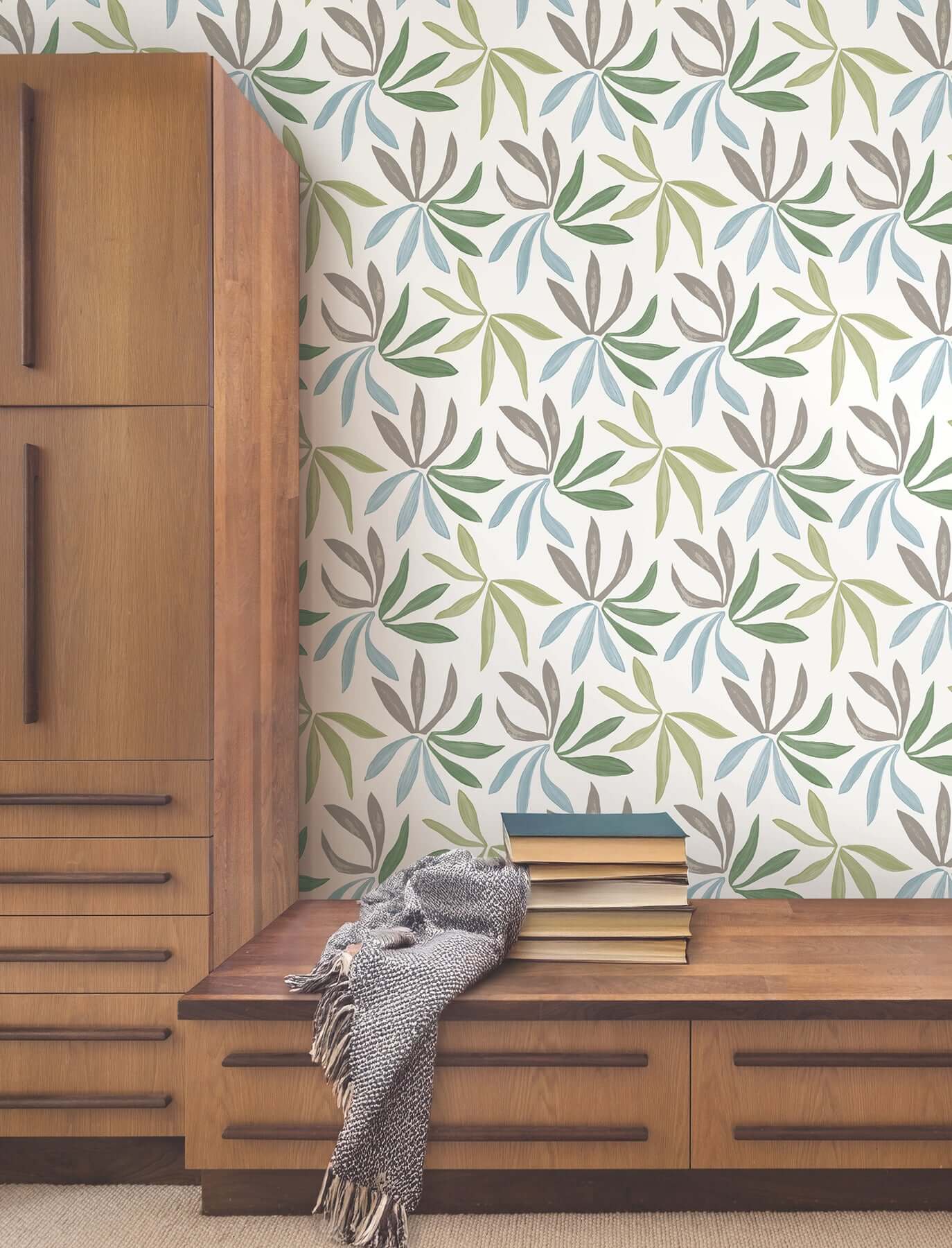 little-garden-alpine-sky-silver-wallpaper-york-wallcoverings-zm2813 - York Wallcoverings Wallpaper