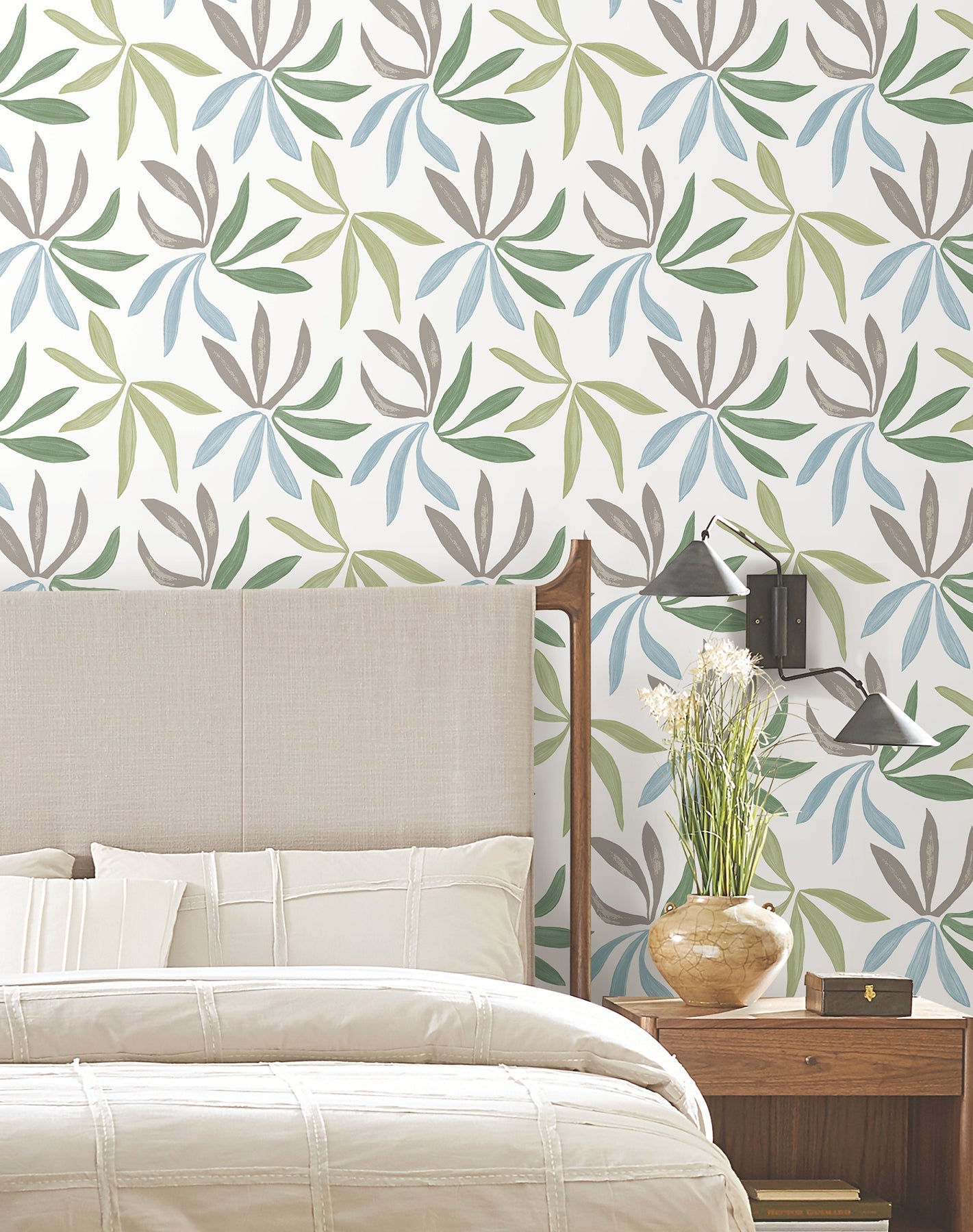 Little Garden Alpine & Sky & Silver Wallpaper - York Wallcoverings - ZM2813 - York Wallcoverings Wallpaper