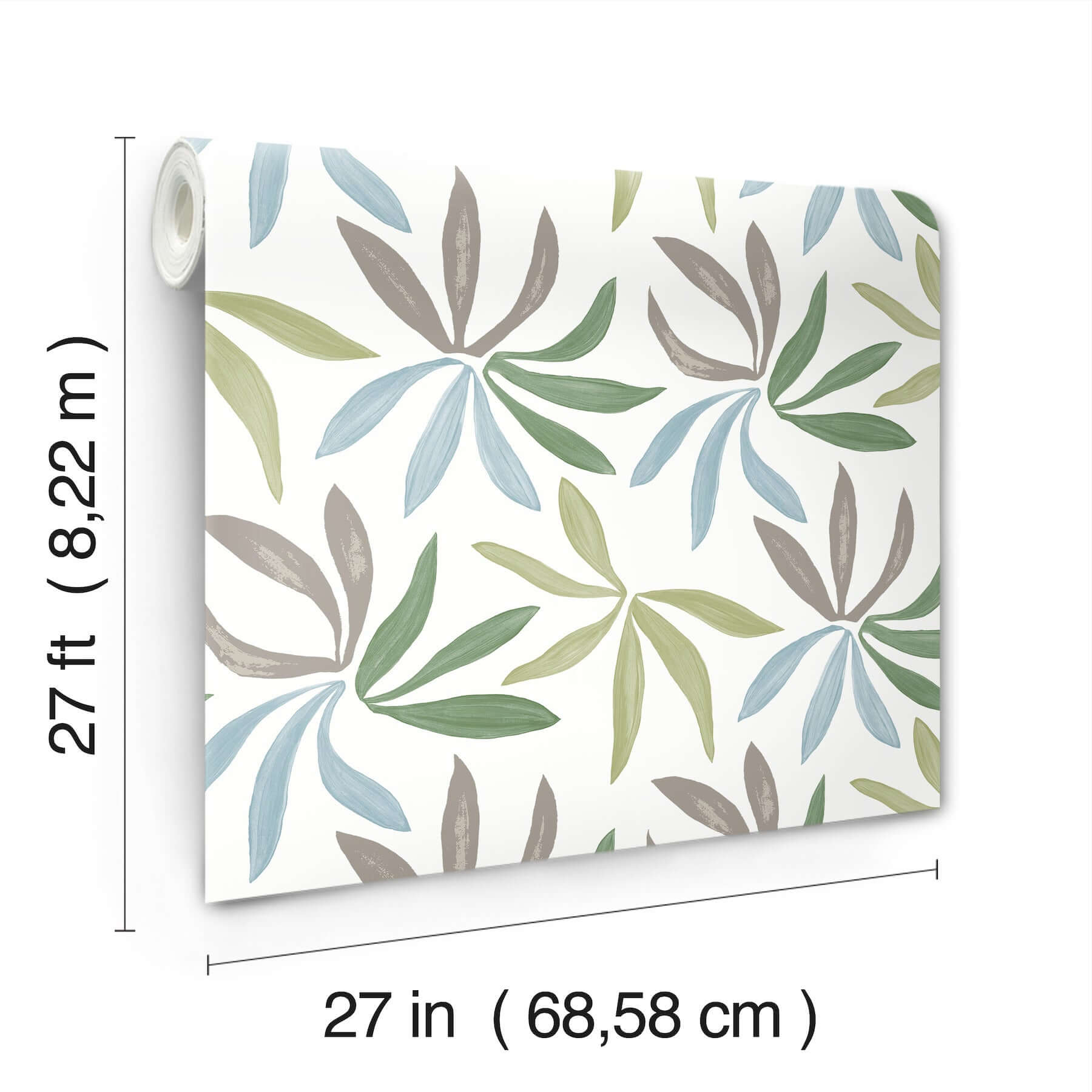 little-garden-alpine-sky-silver-wallpaper-york-wallcoverings-zm2813 - York Wallcoverings Wallpaper