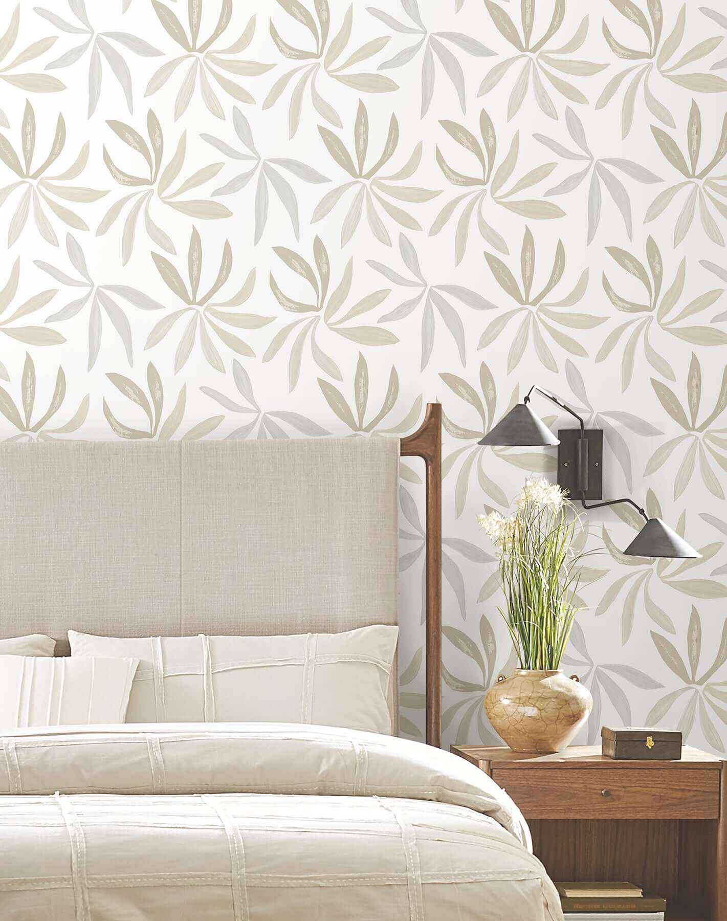 Little Garden Neutral & Pearl Wallpaper - York Wallcoverings - ZM2815 - York Wallcoverings Wallpaper