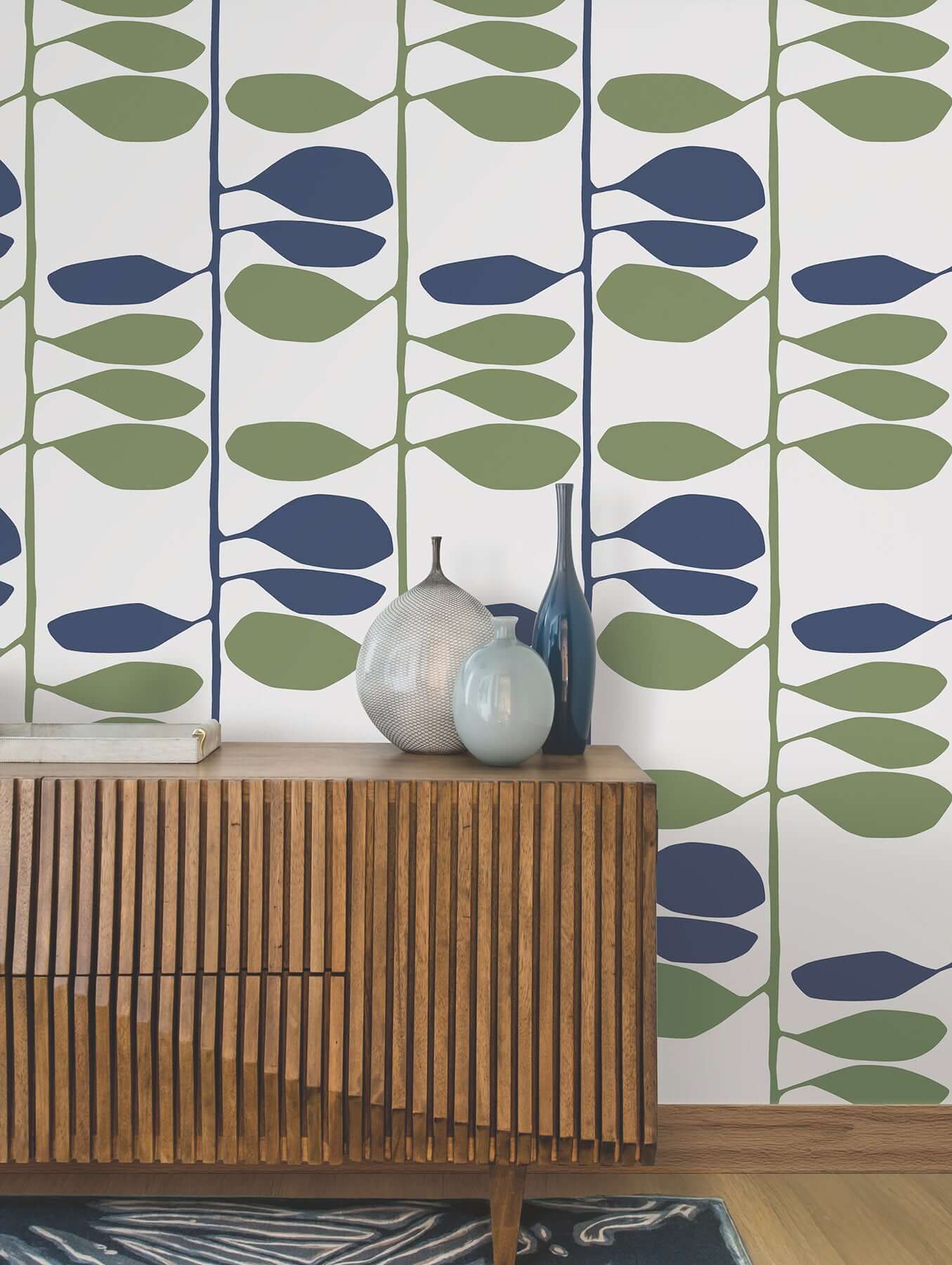 sculpted-vines-alpine-ultramarine-wallpaper-york-wallcoverings-zm2801 - York Wallpaper Wallpaper
