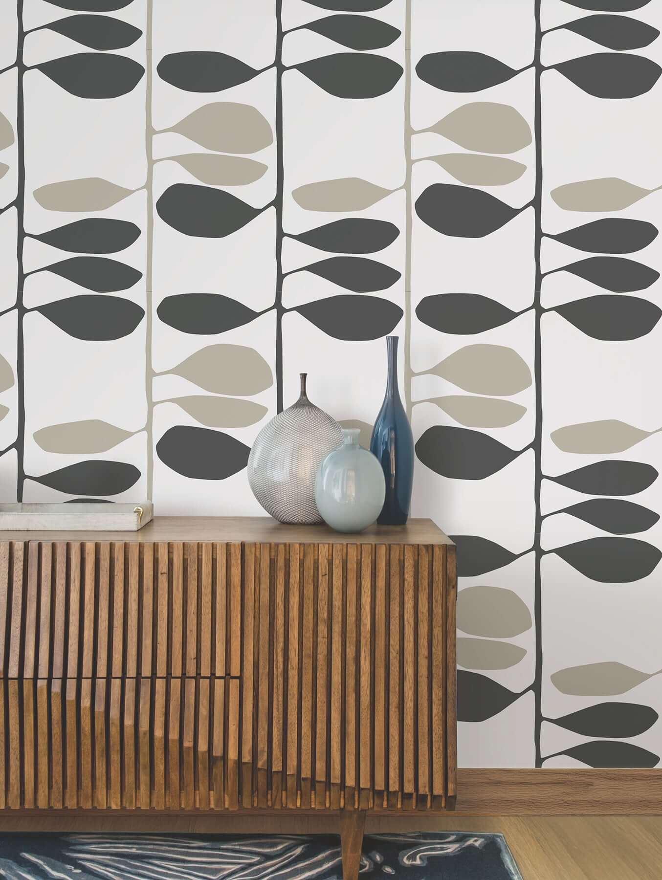 sculpted-vines-carbon-linen-wallpaper-york-wallcoverings-zm2804 - York Wallcoverings Wallpaper