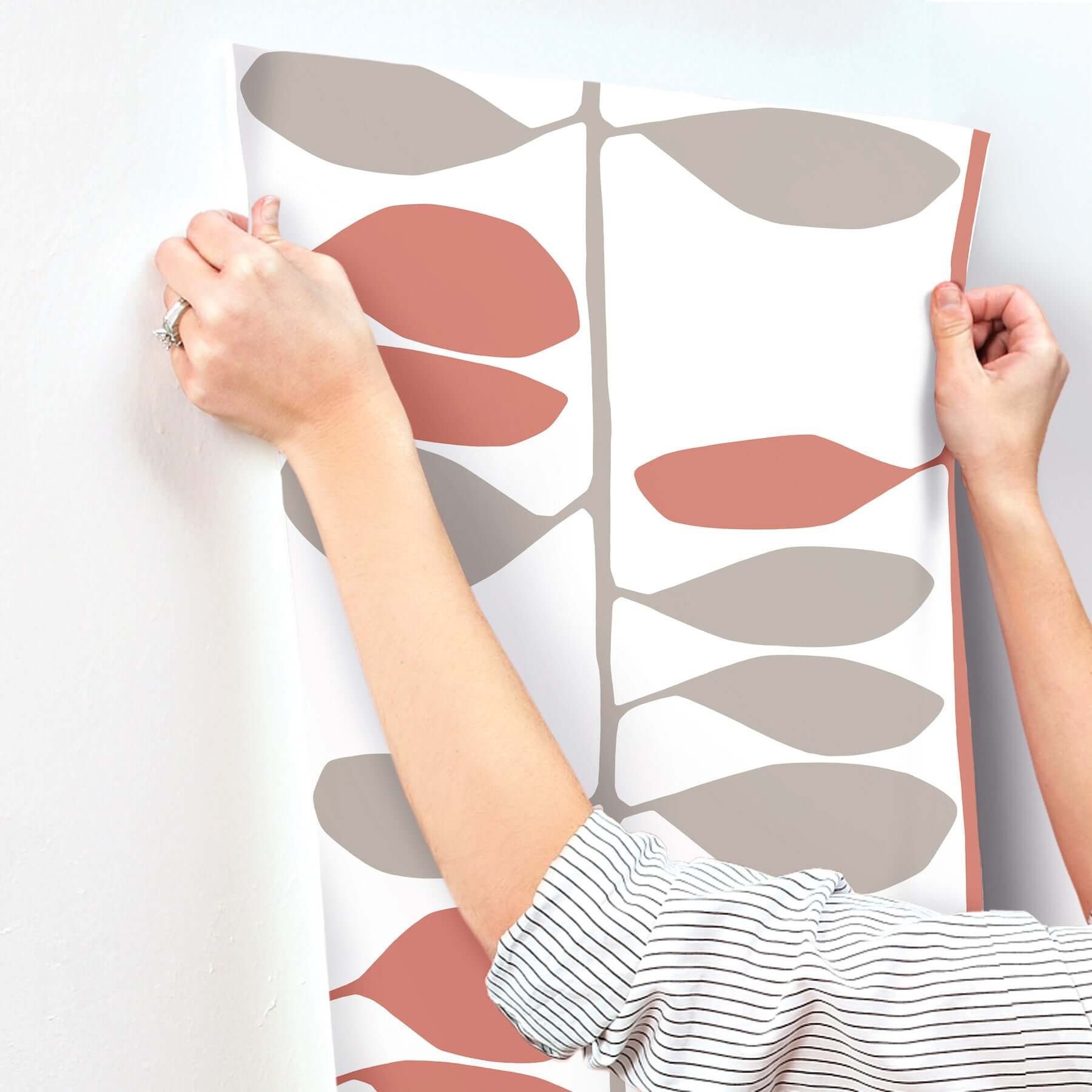 sculpted-vines-vermillion-graphite-wallpaper-york-wallcoverings-zm2802 - York Wallpaper Wallpaper