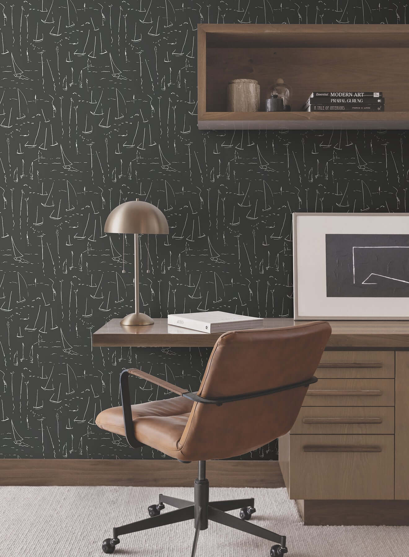vermillion-coast-carbon-black-wallpaper-york-wallcoverings-zm2842 - York Wallpaper Wallpaper