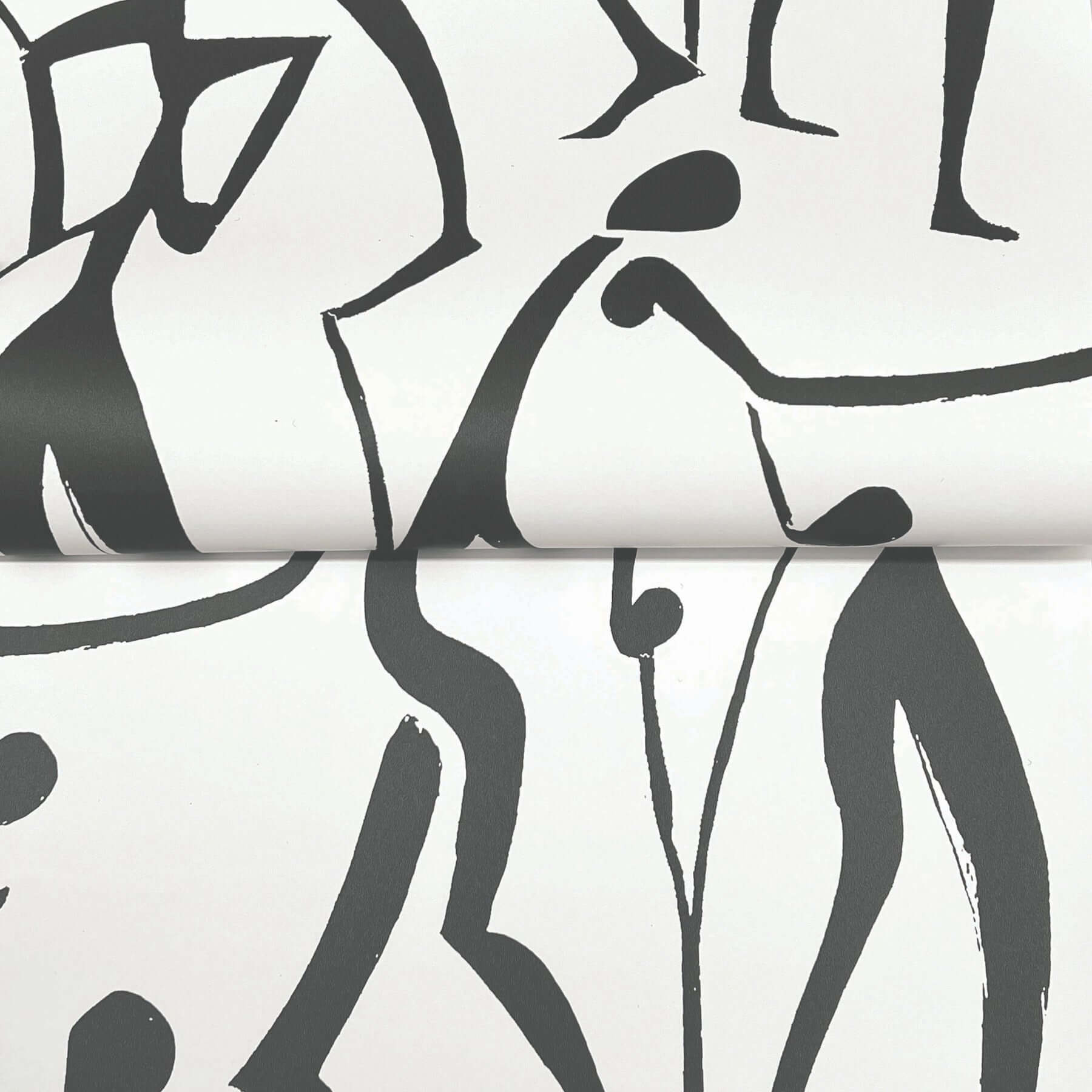 joyful-dancers-carbon-black-wallpaper-york-wallcoverings-zm2831 - York Wallcoverings Wallpaper