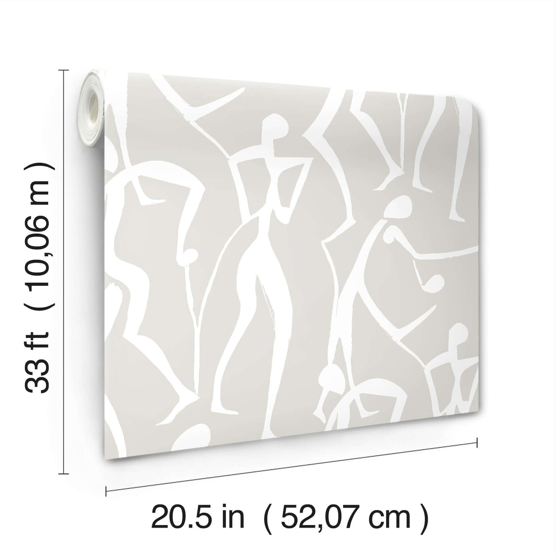 joyful-dancers-lichen-grey-wallpaper-york-wallcoverings-zm2835 - York Wallcoverings Wallpaper