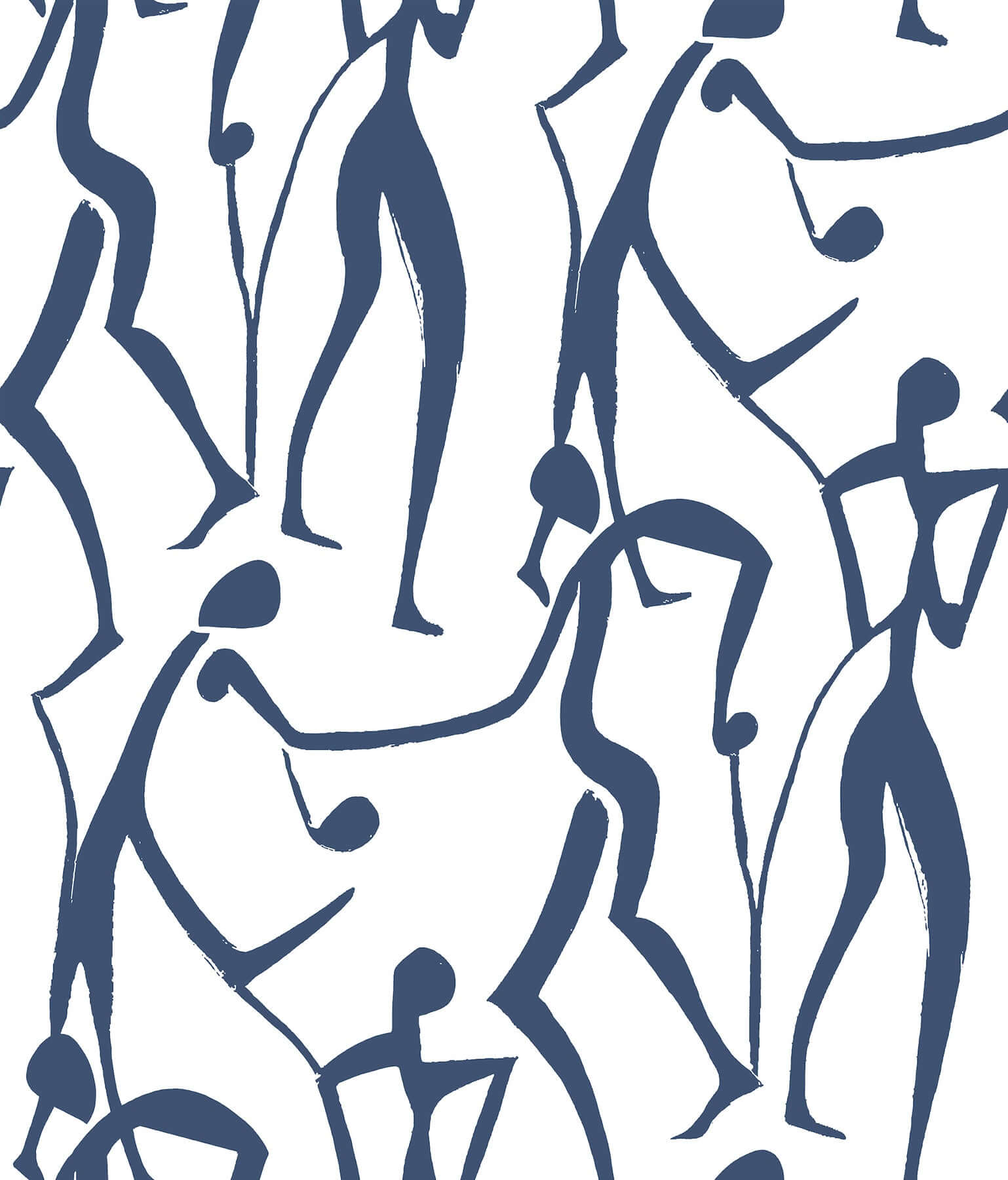joyful-dancers-ultramarine-wallpaper-york-wallcoverings-zm2832 - York Wallcoverings Wallpaper