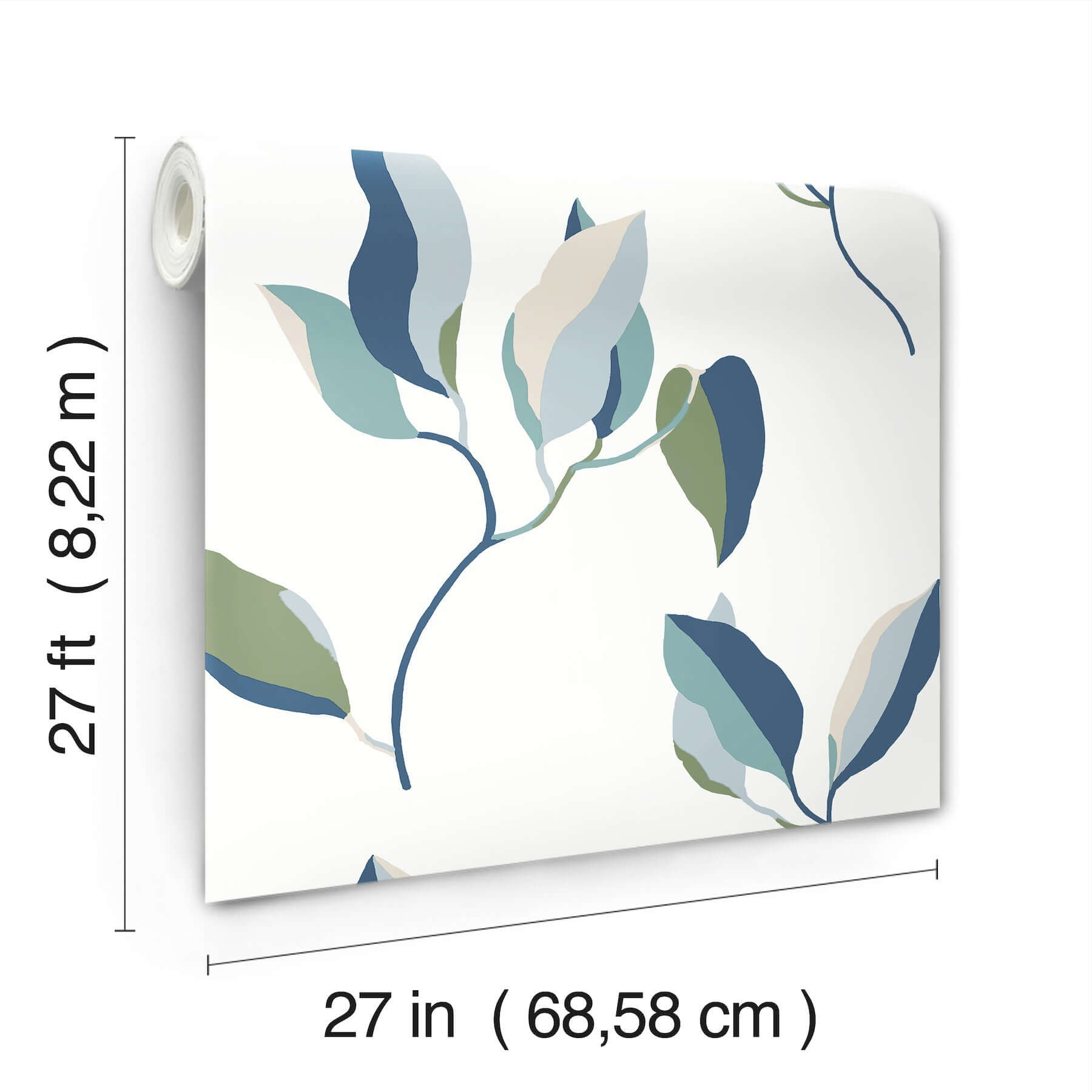 brushwork-branches-alpine-cobalt-wallpaper-york-wallcoverings-zm2871 - York Wallpaper Wallpaper