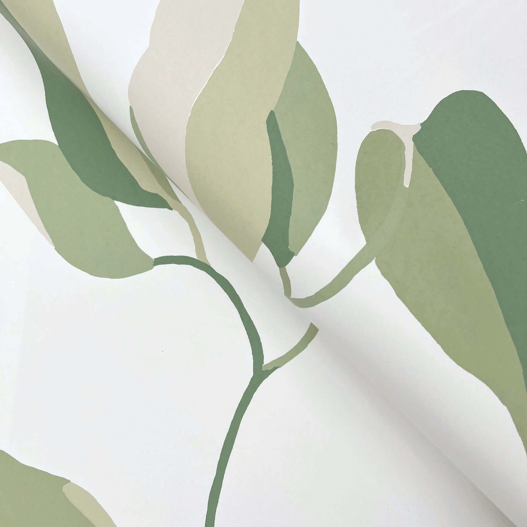 brushwork-branches-leaf-green-wallpaper-york-wallcoverings-zm2872 - York Wallcoverings Wallpaper