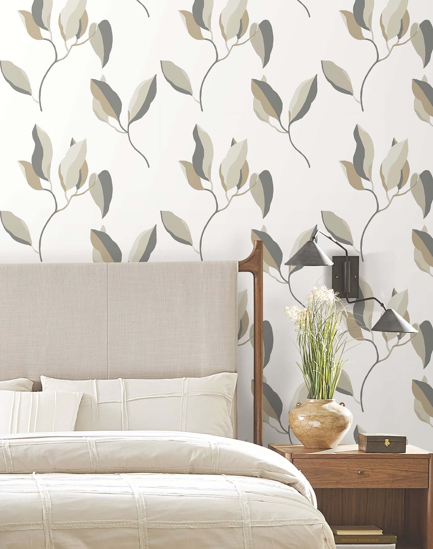 brushwork-branches-neutral-gold-wallpaper-york-wallcoverings-zm2876 - York Wallpaper Wallpaper