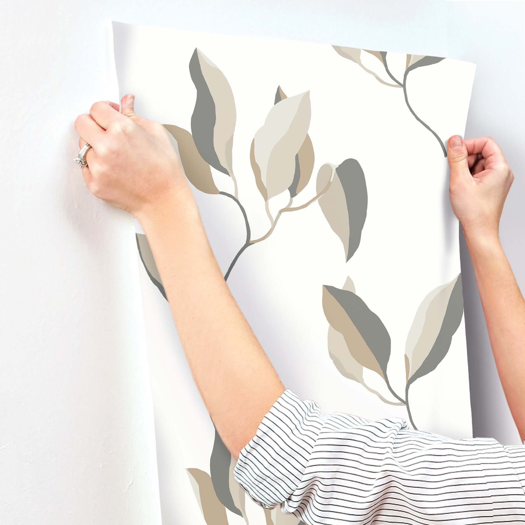 brushwork-branches-neutral-gold-wallpaper-york-wallcoverings-zm2876 - York Wallpaper Wallpaper