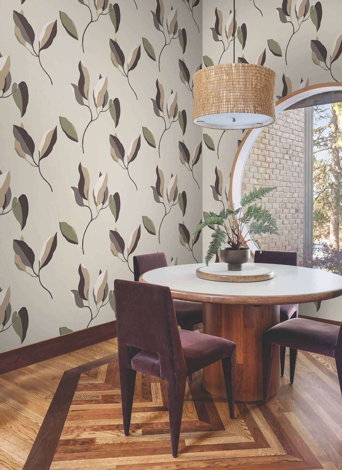 Brushwork Branches Violet Wallpaper - York Wallcoverings - ZM2875 - York Wallcoverings Wallpaper