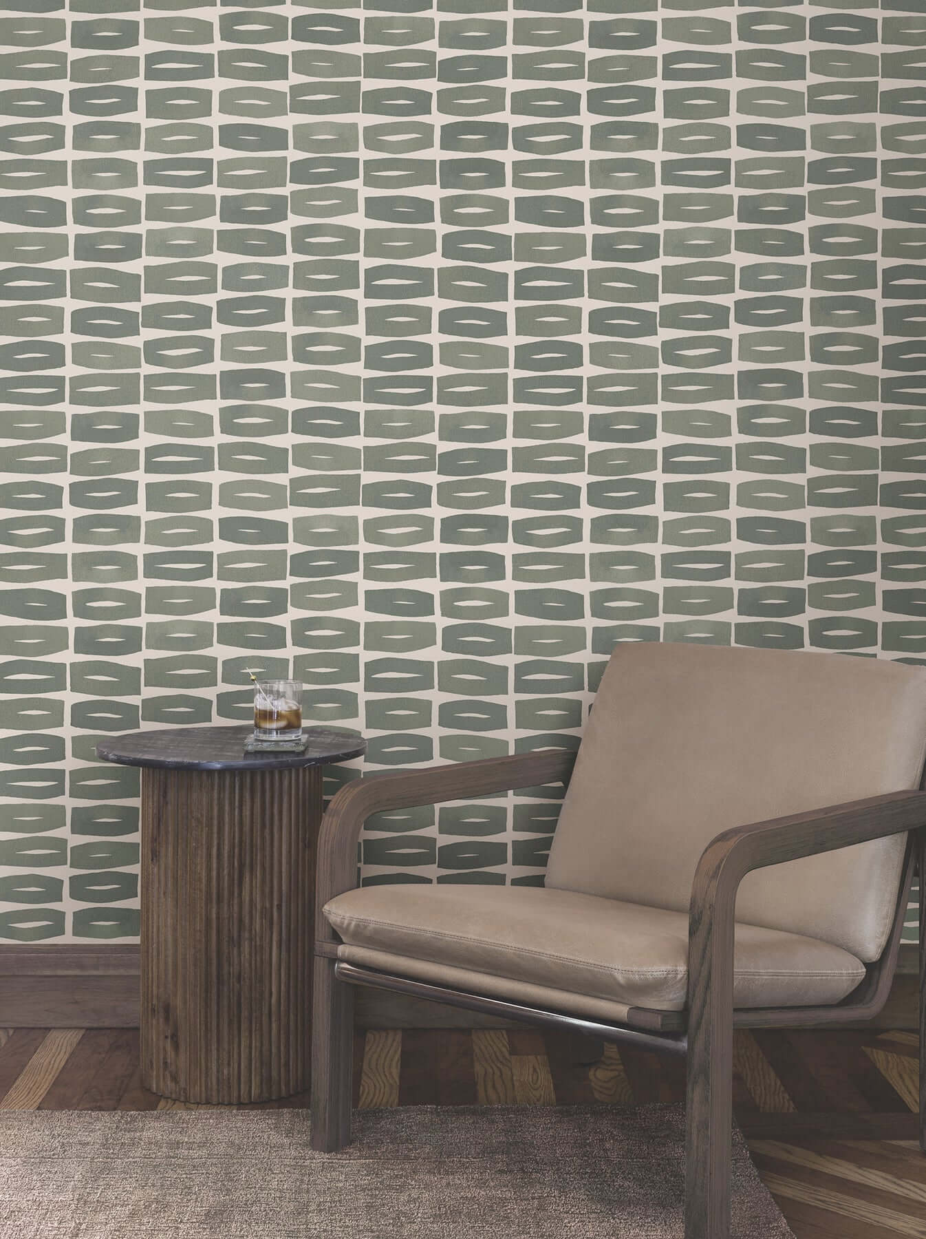 modernist-motif-carbon-black-wallpaper-york-wallcoverings-zm2865 - York Wallcoverings Wallpaper
