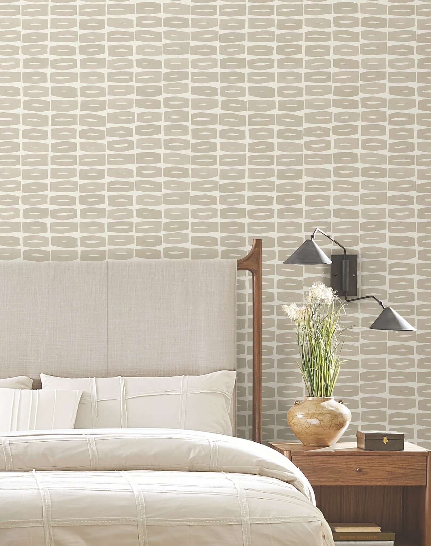modernist-motif-linseed-oil-wallpaper-york-wallcoverings-zm2864 - York Wallcoverings Wallpaper
