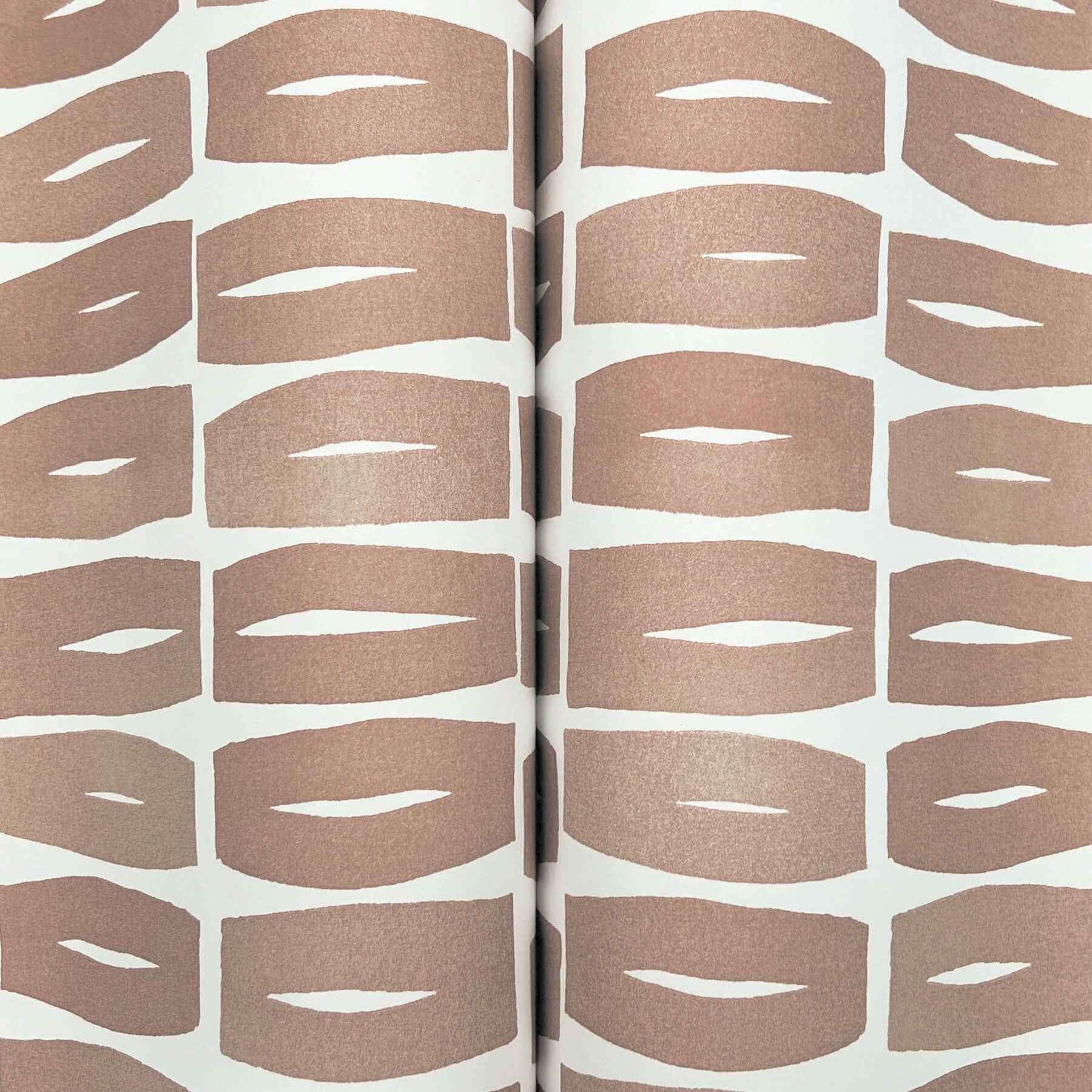 Modernist Motif Terracotta Wallpaper - York Wallcoverings - ZM2861 - York Wallcoverings Wallpaper