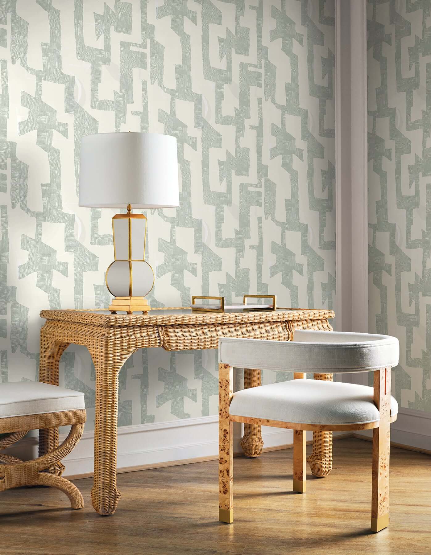 tribe-jade-premium-peel-stick-wallpaper-york-wallcoverings-psw1668rl - York Wallpaper Wallpaper