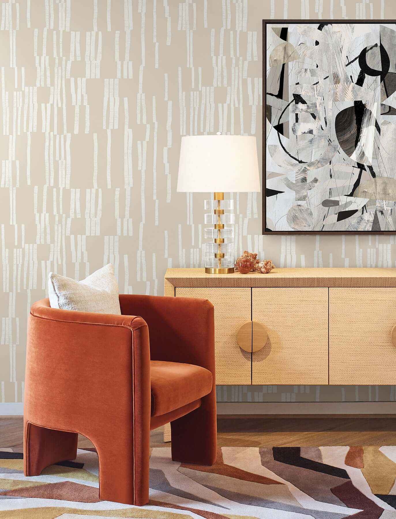 Koso Linen Premium Peel + Stick Wallpaper - York Wallcoverings - PSW1662RL