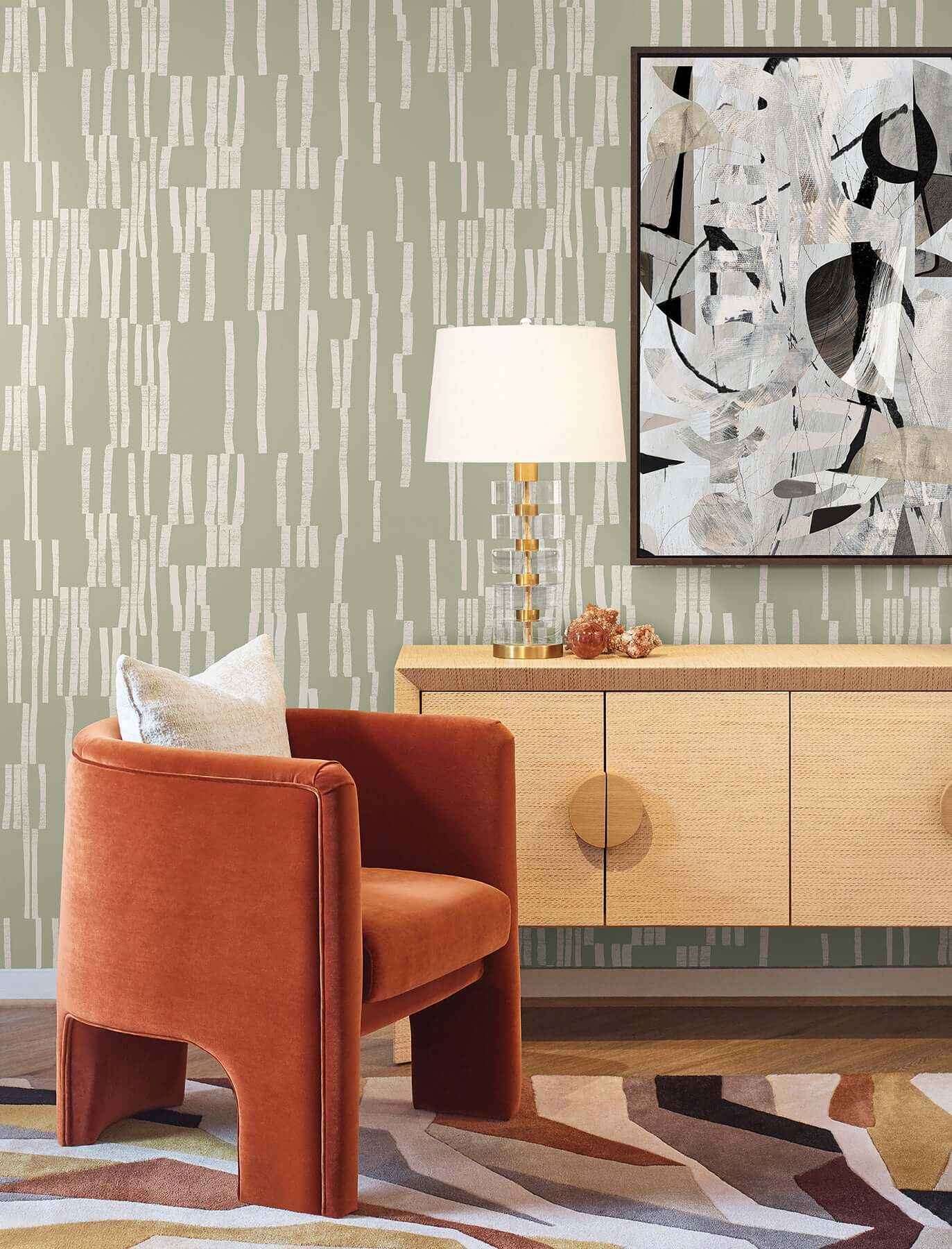 Koso Sage Premium Peel + Stick Wallpaper - York Wallcoverings - PSW1661RL - York Wallcoverings Wallpaper