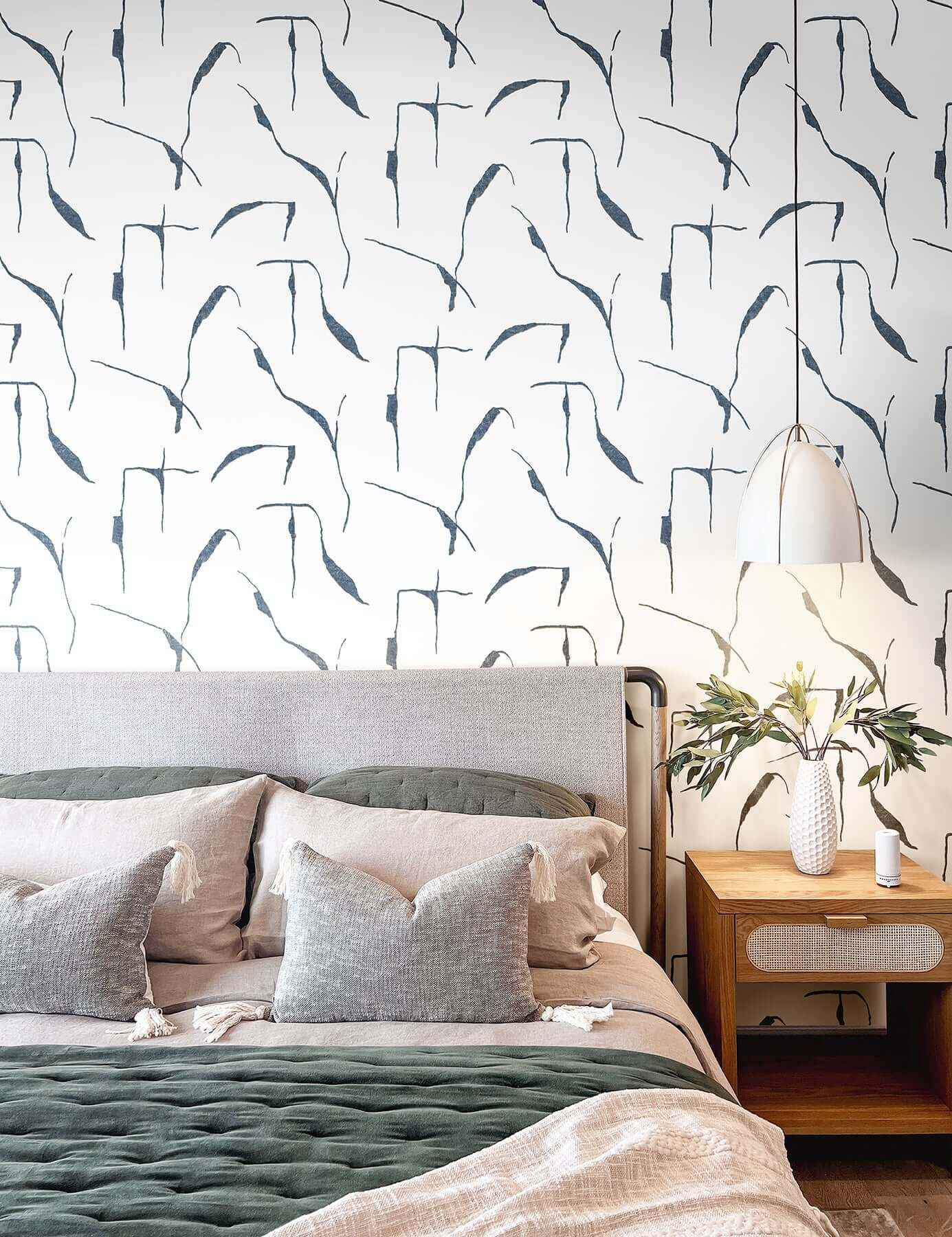 Ivory Coast Navy & Glint Premium Peel + Stick Wallpaper - York Wallcoverings - PSW1653RL