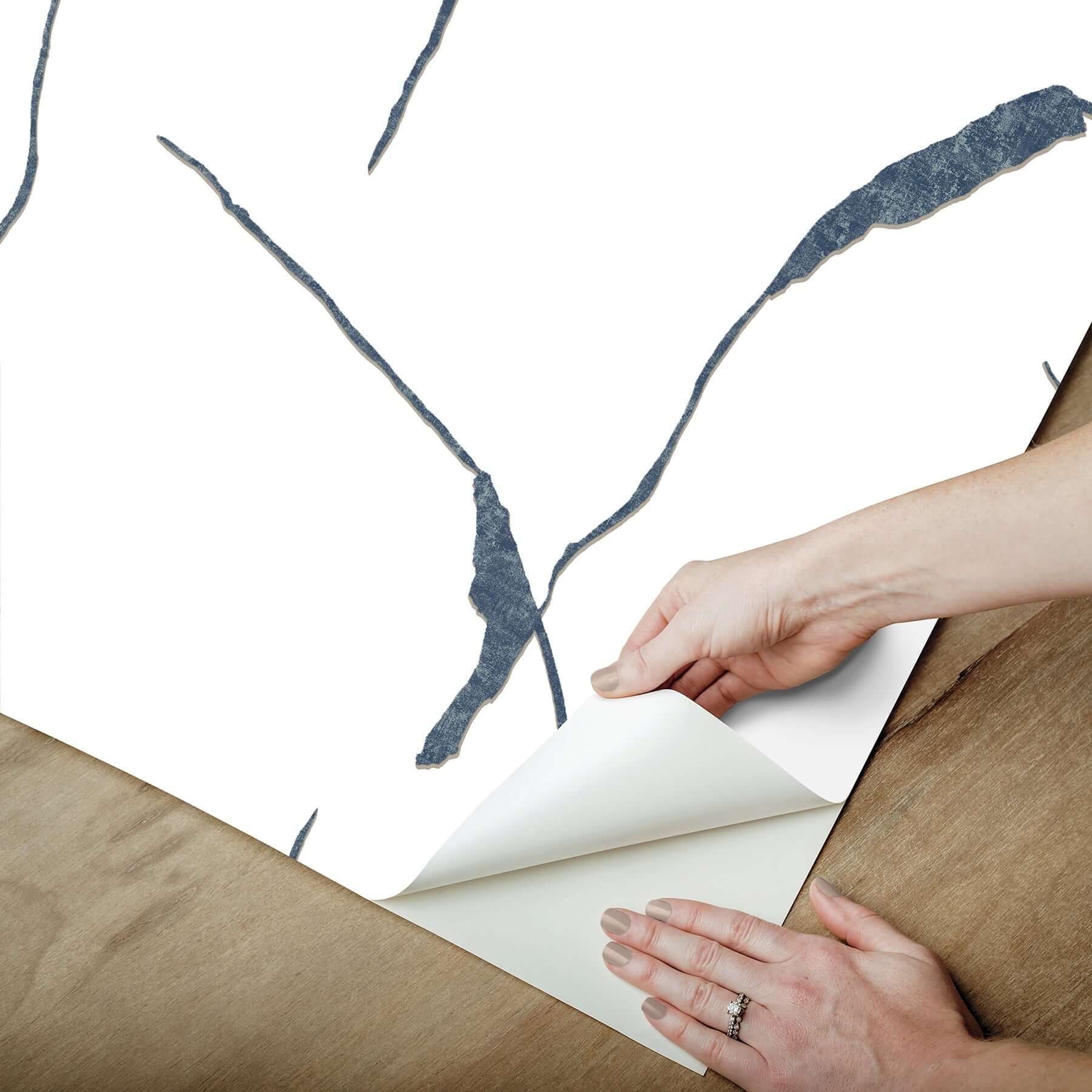 ivory-coast-navy-glint-premium-peel-stick-wallpaper-york-wallcoverings-psw1653rl - York Wallcoverings Wallpaper