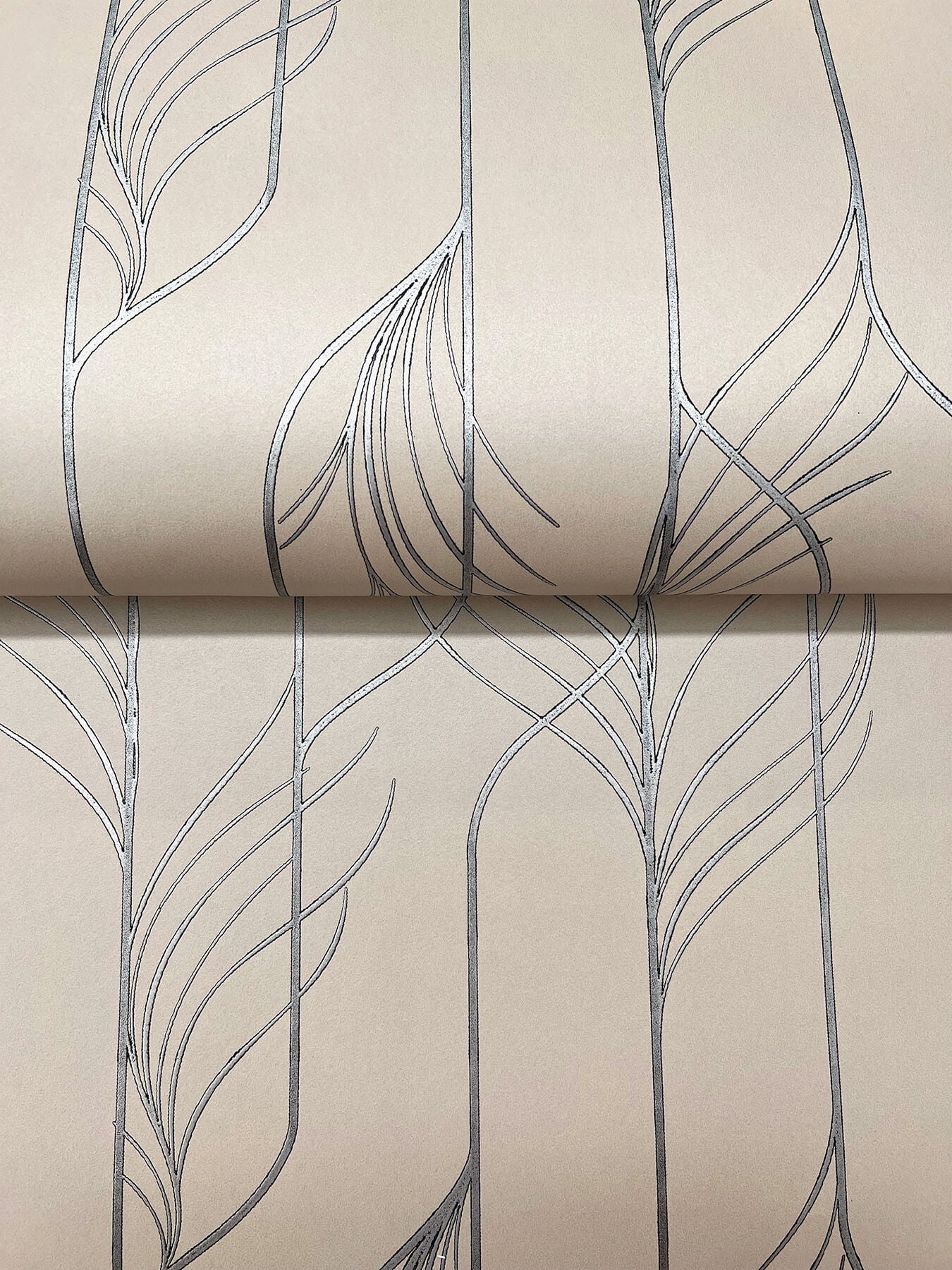 elemental-thread-neutral-pearl-silver-wallpaper-york-wallcoverings-df3303 - York Wallpaper Wallpaper