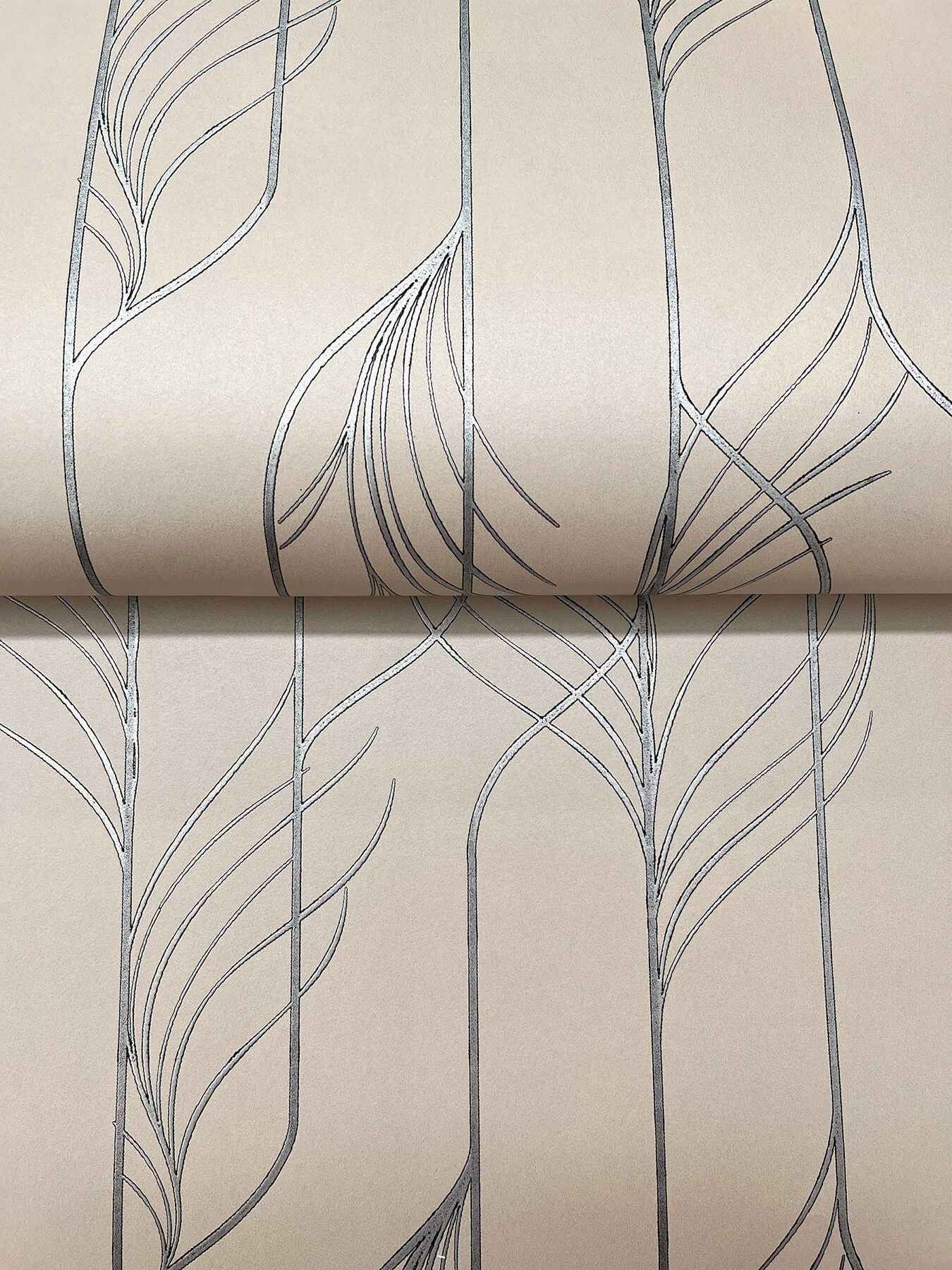 Elemental Thread Neutral Pearl & Silver Wallpaper - York Wallcoverings - DF3303 - York Wallcoverings Wallpaper