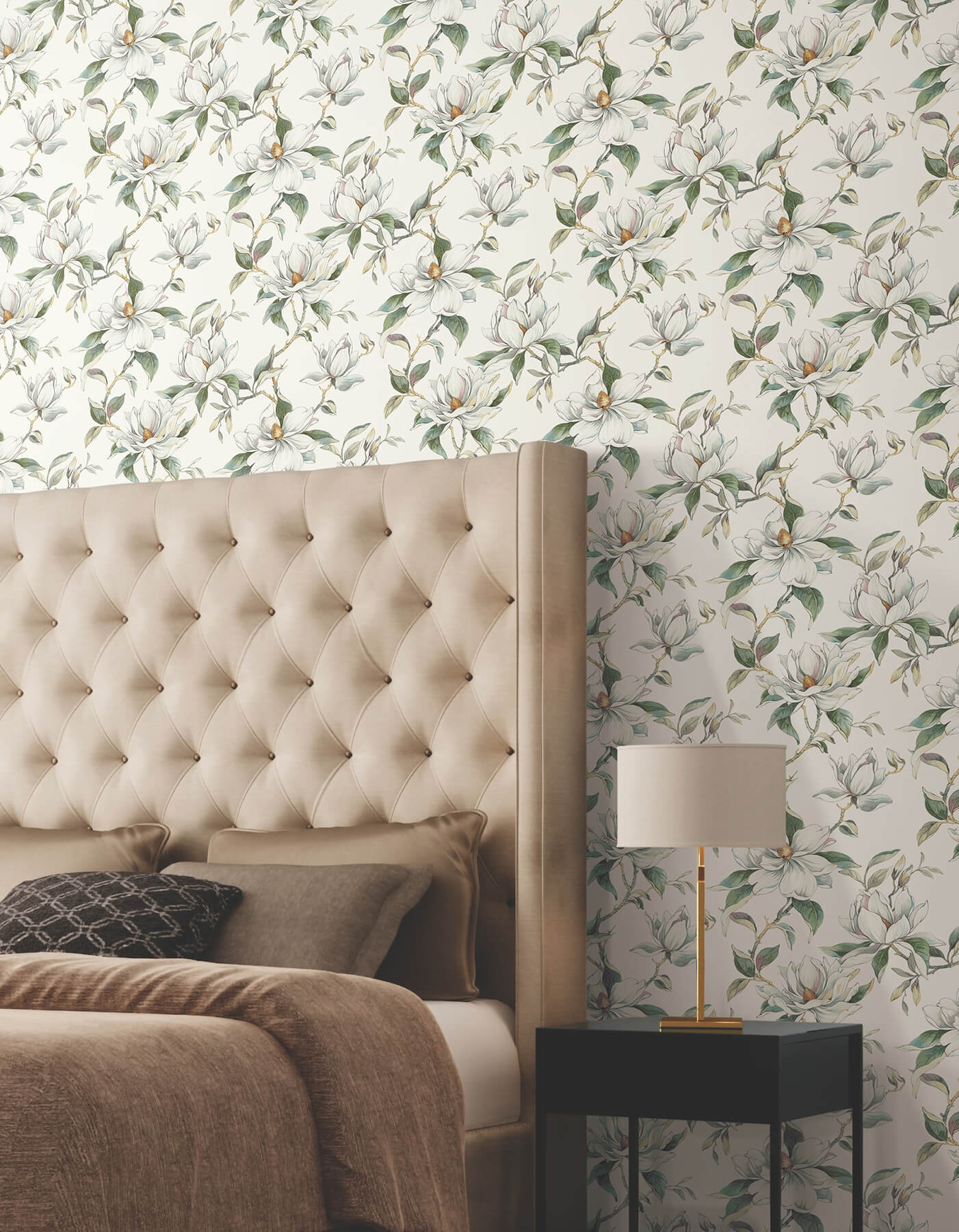 garden-jewels-white-wallpaper-york-wallcoverings-df3311 - York Wallpaper Wallpaper