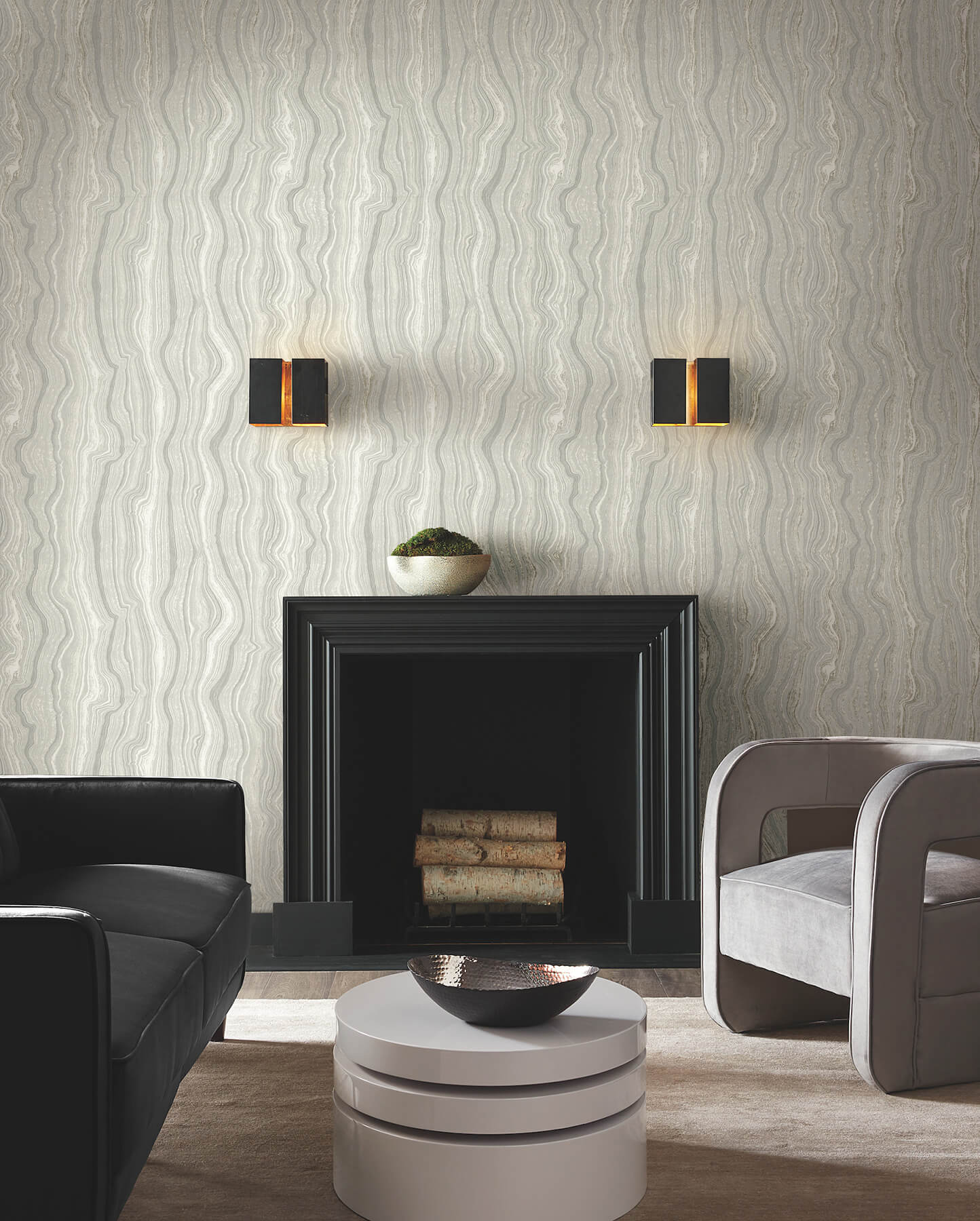 mineral-shimmer-gray-pearl-wallpaper-york-wallcoverings-df3323 - York Wallcoverings Wallpaper