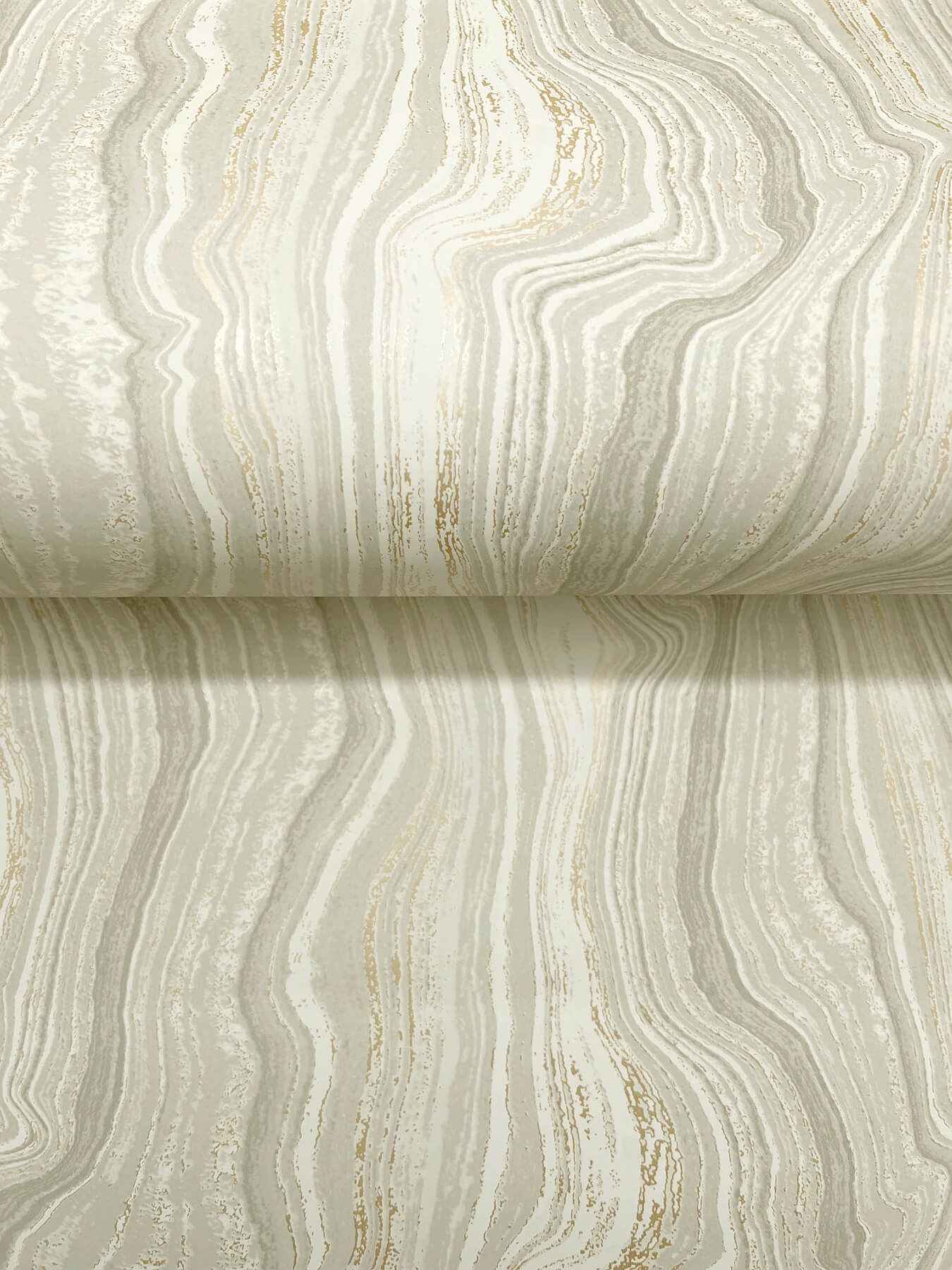 Mineral Shimmer Warm Neutral & Pearl Wallpaper - York Wallcoverings - DF3324