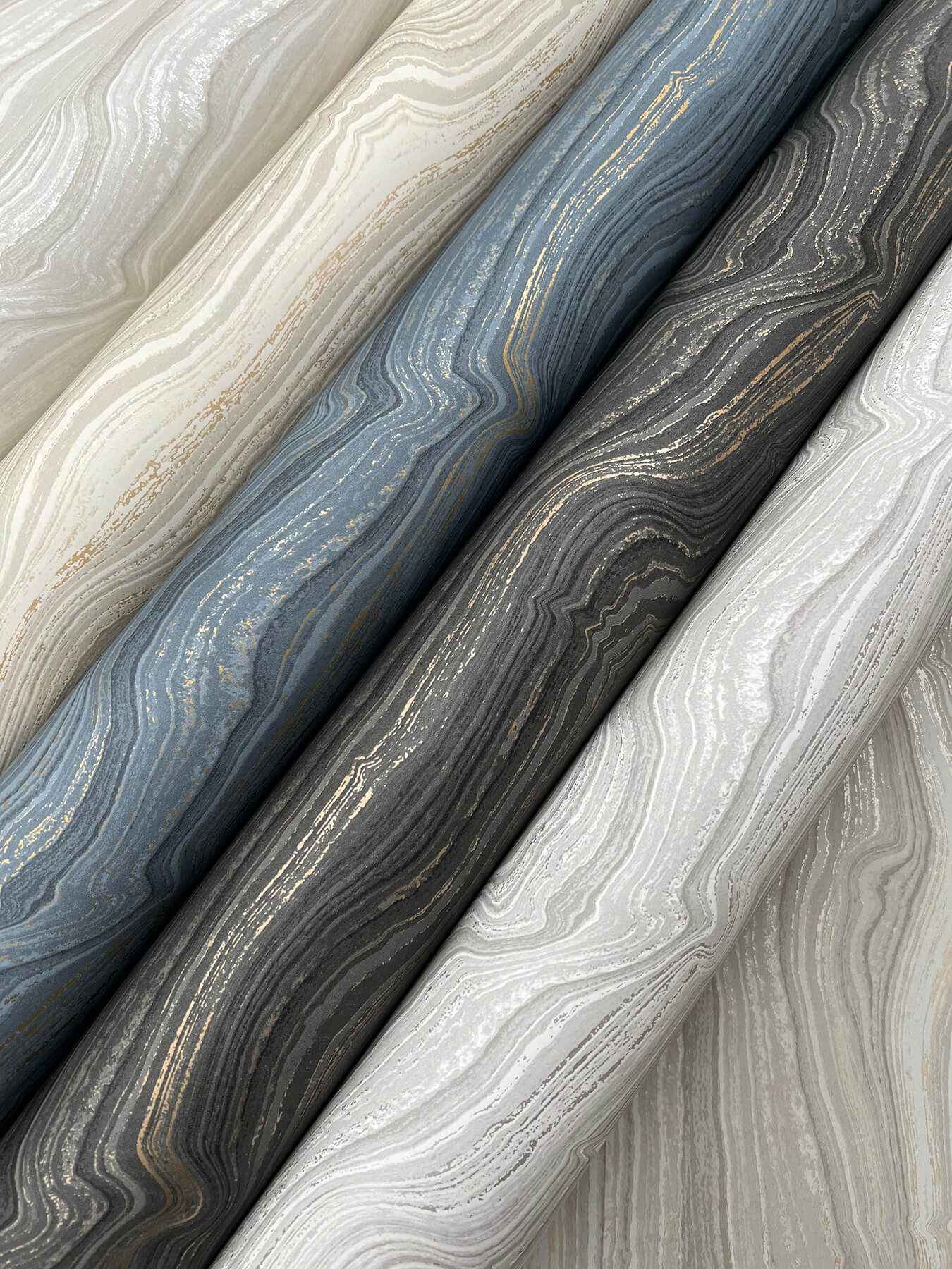 Mineral Shimmer Black & Gold Wallpaper - York Wallcoverings - DF3326 - York Wallcoverings Wallpaper