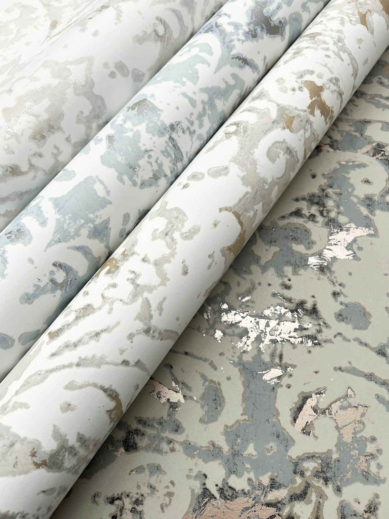 Velvet Crush Damask Soft Neutral & Pearl Wallpaper - York Wallcoverings - DF3333 - York Wallcoverings Wallpaper