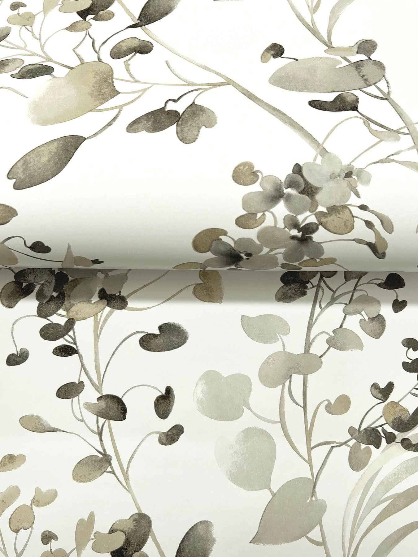 Spring Whispers Charcoal Wallpaper - York Wallcoverings - DF3342 - York Wallcoverings Wallpaper