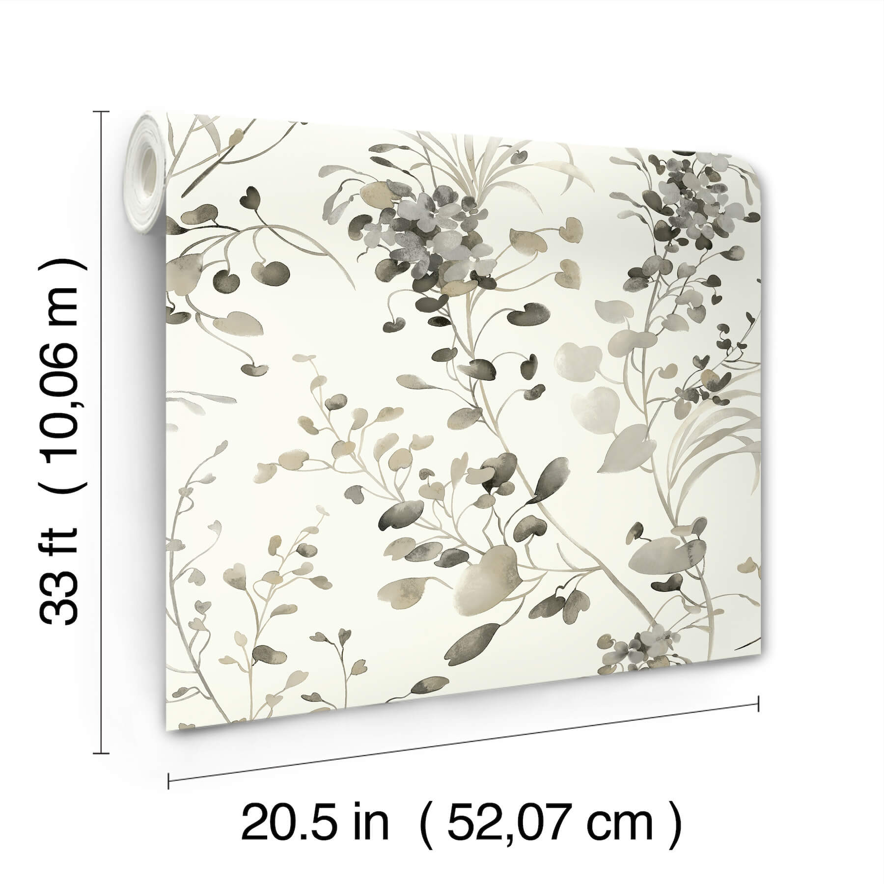 spring-whispers-charcoal-wallpaper-york-wallcoverings-df3342 - York Wallpaper Wallpaper