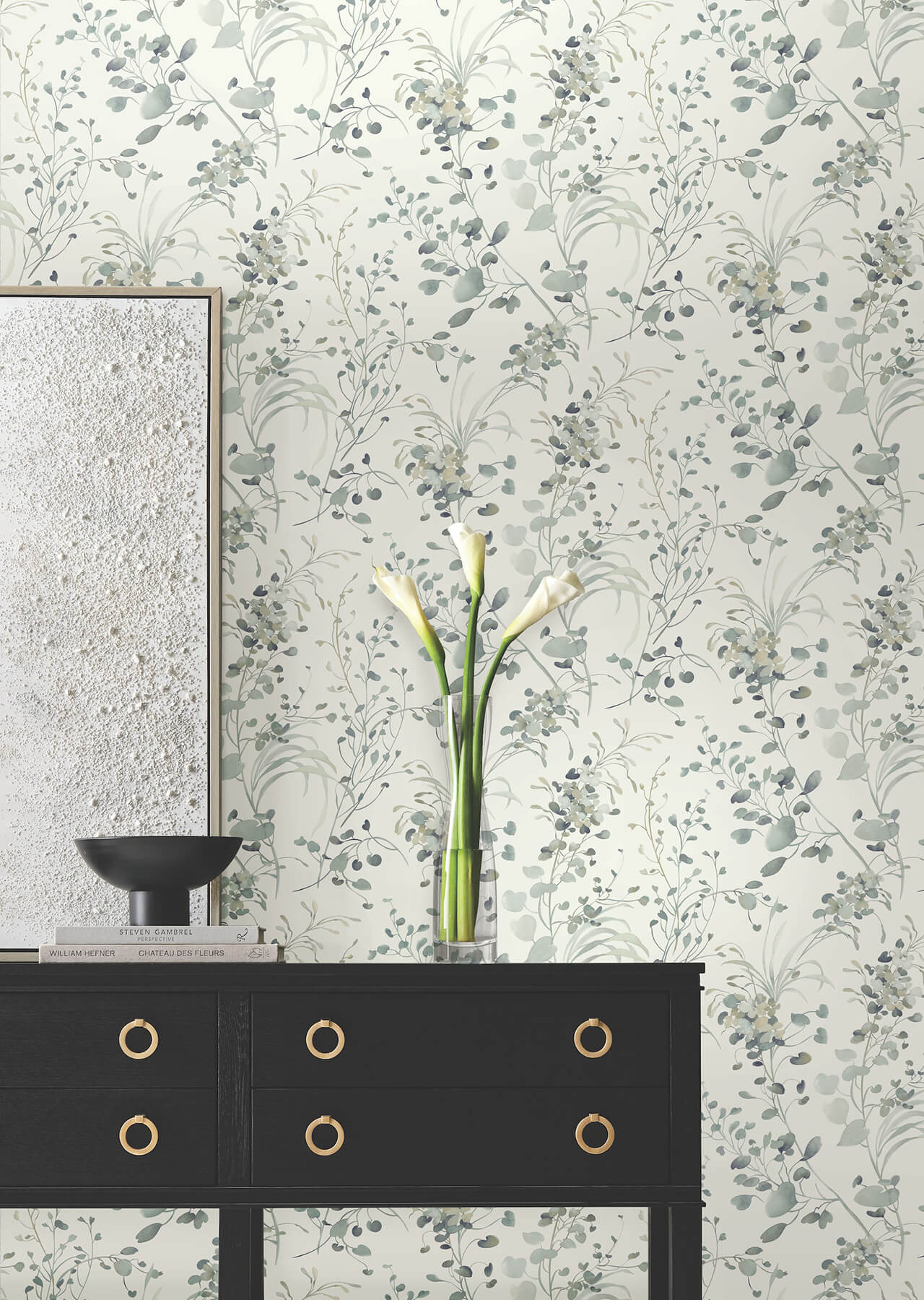 spring-whispers-moss-wallpaper-york-wallcoverings-df3344 - York Wallpaper Wallpaper