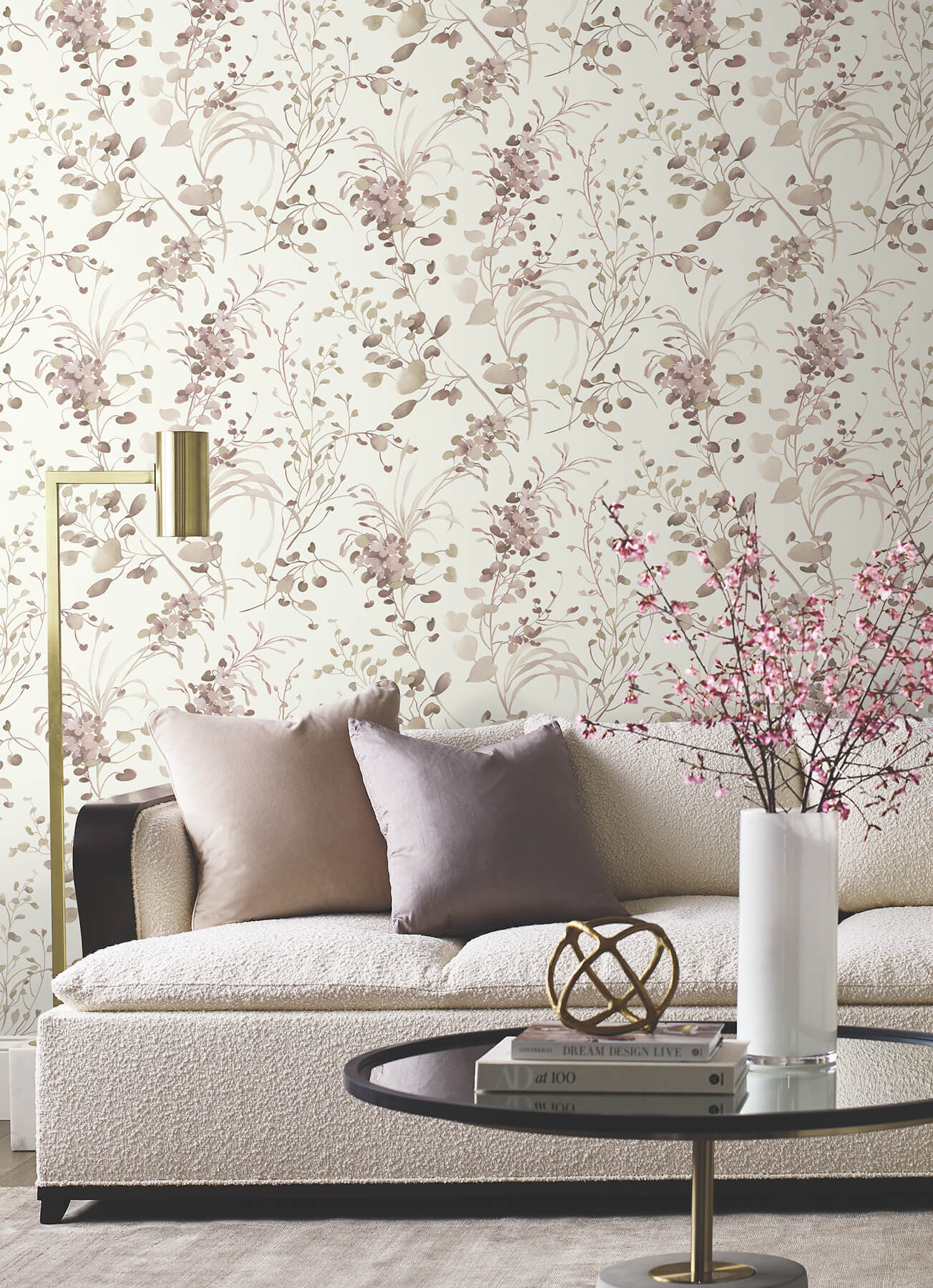 spring-whispers-soft-blush-wallpaper-york-wallcoverings-df3345 - York Wallpaper Wallpaper