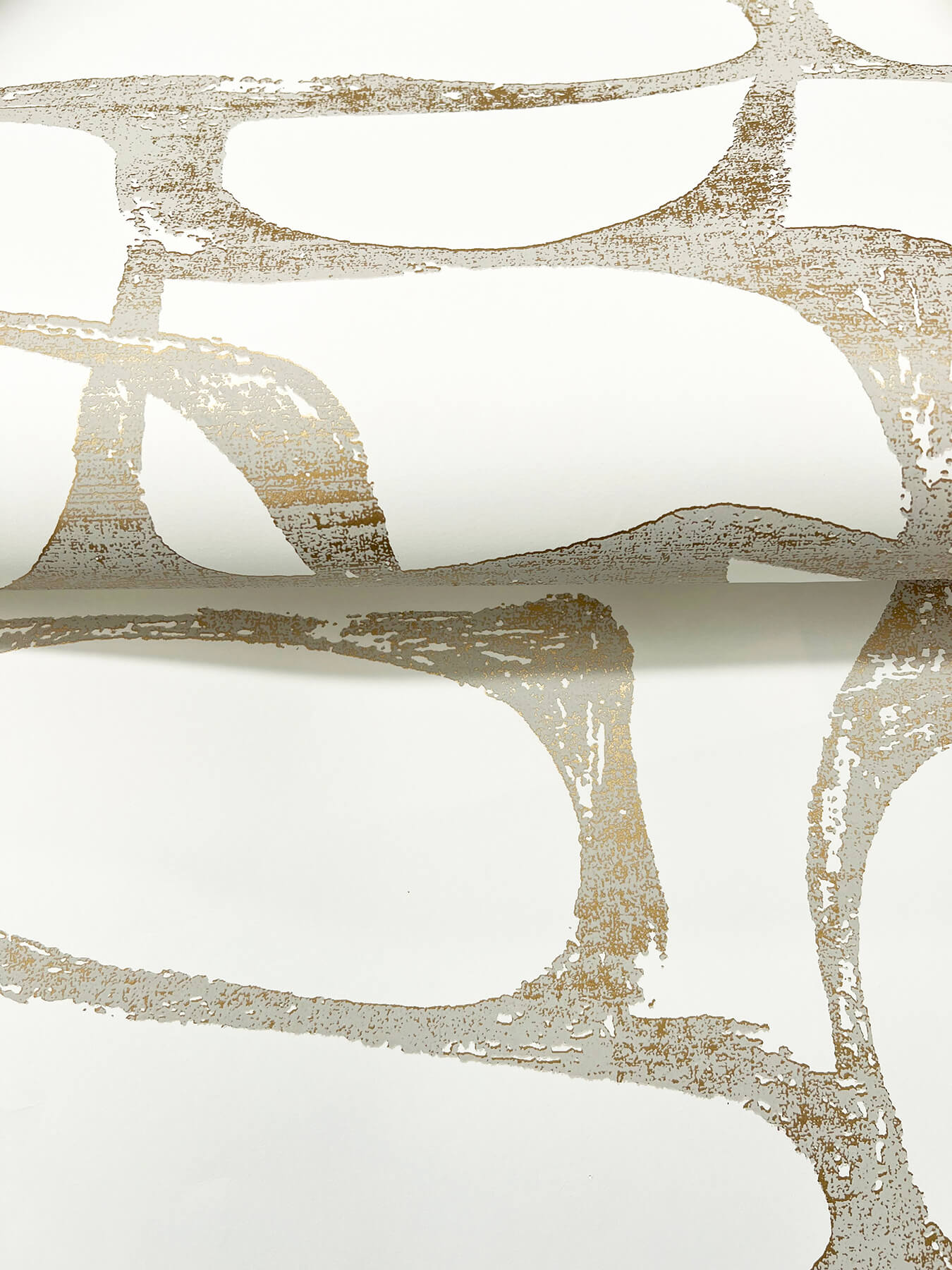 craftsman-geometric-white-gold-wallpaper-york-wallcoverings-df3351 - York Wallpaper Wallpaper
