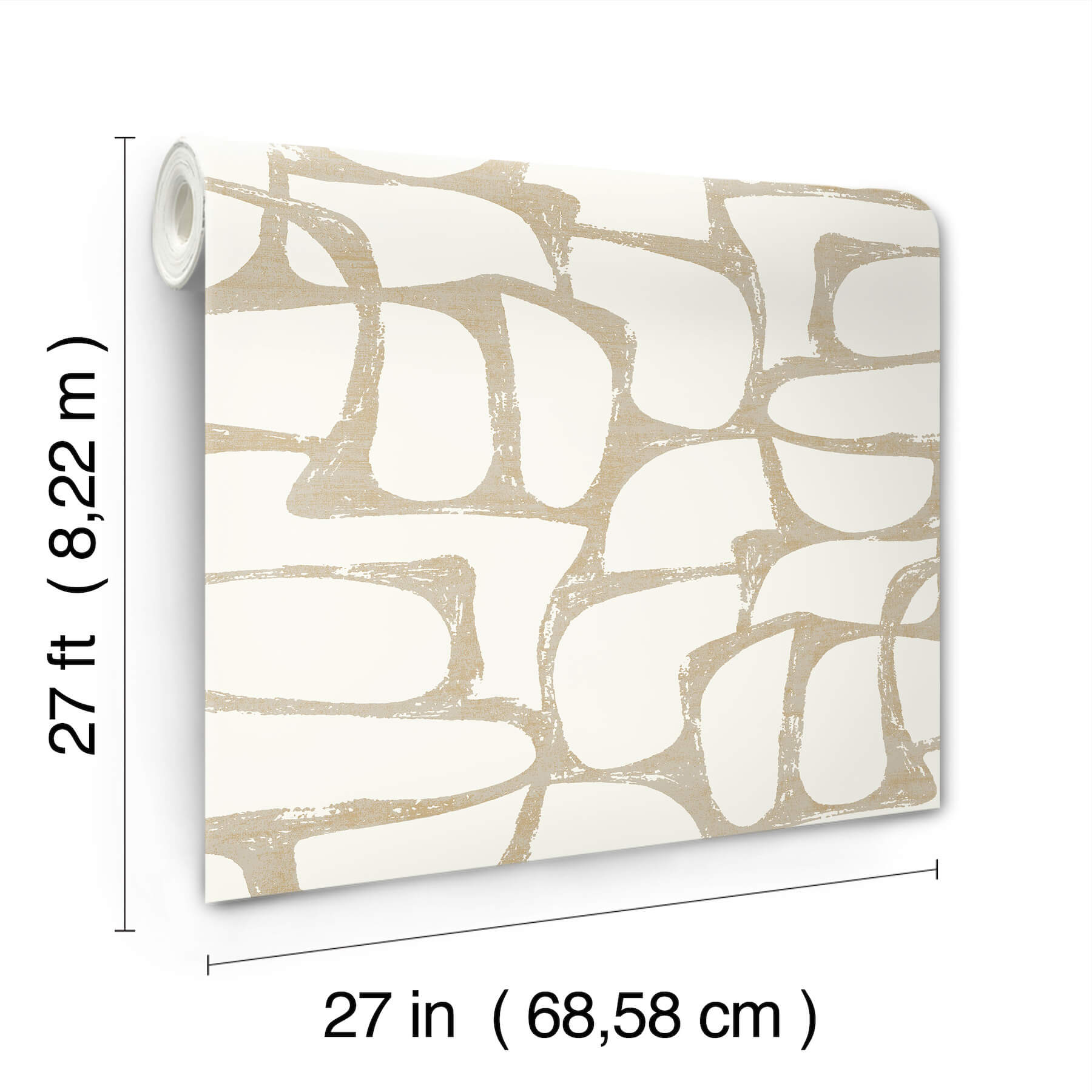 craftsman-geometric-white-gold-wallpaper-york-wallcoverings-df3351 - York Wallpaper Wallpaper