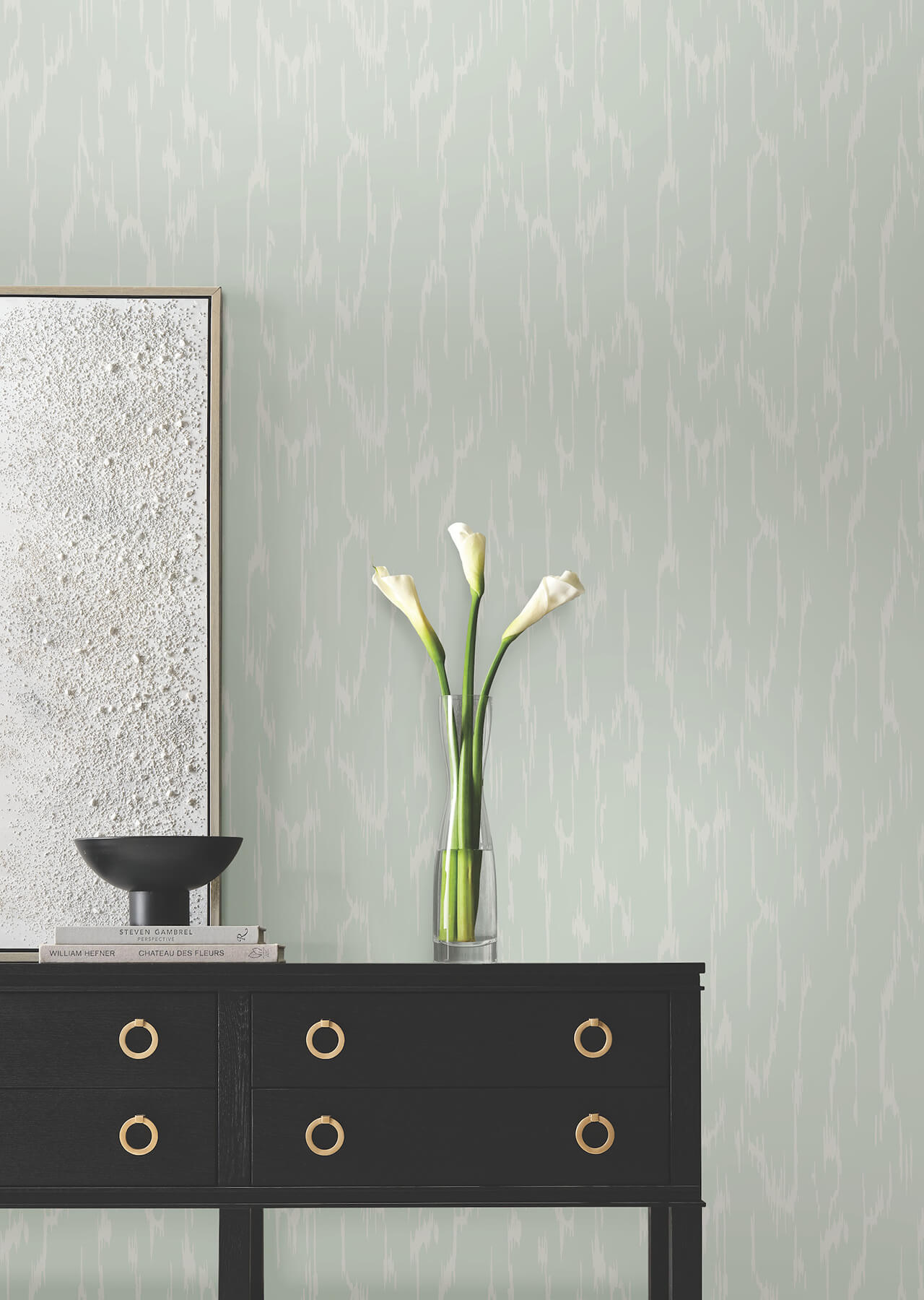 flowing-ether-blue-wallpaper-york-wallcoverings-df3363 - York Wallcoverings Wallpaper