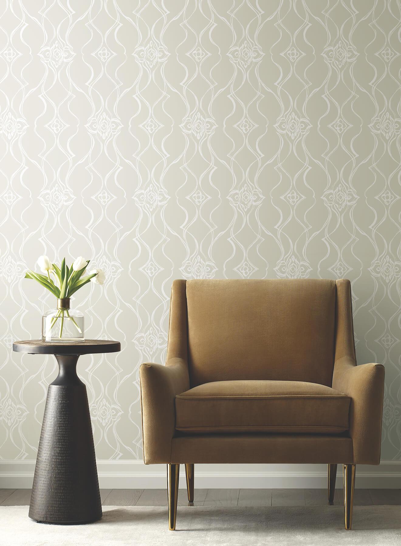 pirouette-beige-wallpaper-york-wallcoverings-df3375 - York Wallpaper Wallpaper