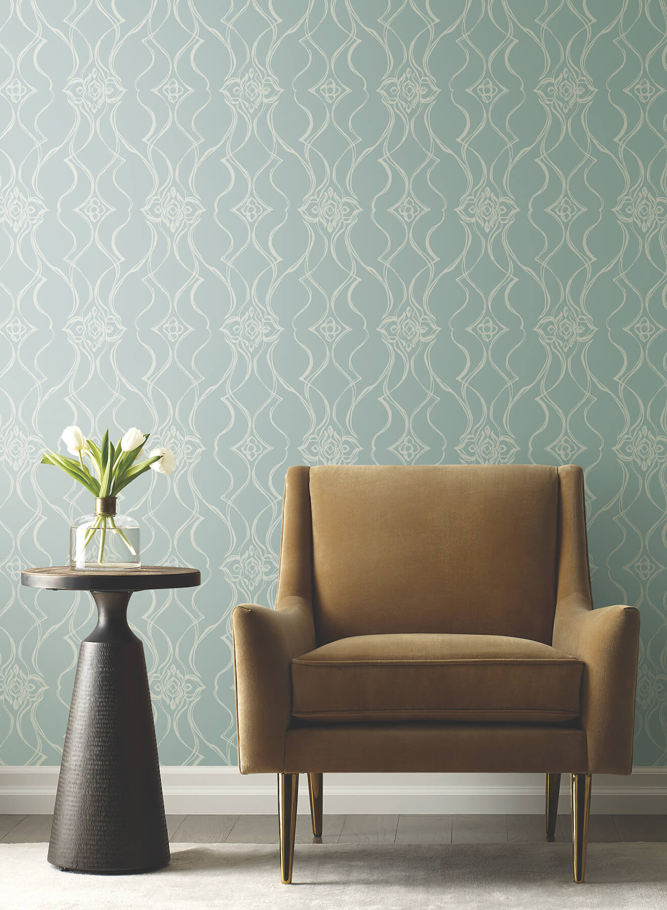 pirouette-spa-wallpaper-york-wallcoverings-df3376 - York Wallpaper Wallpaper