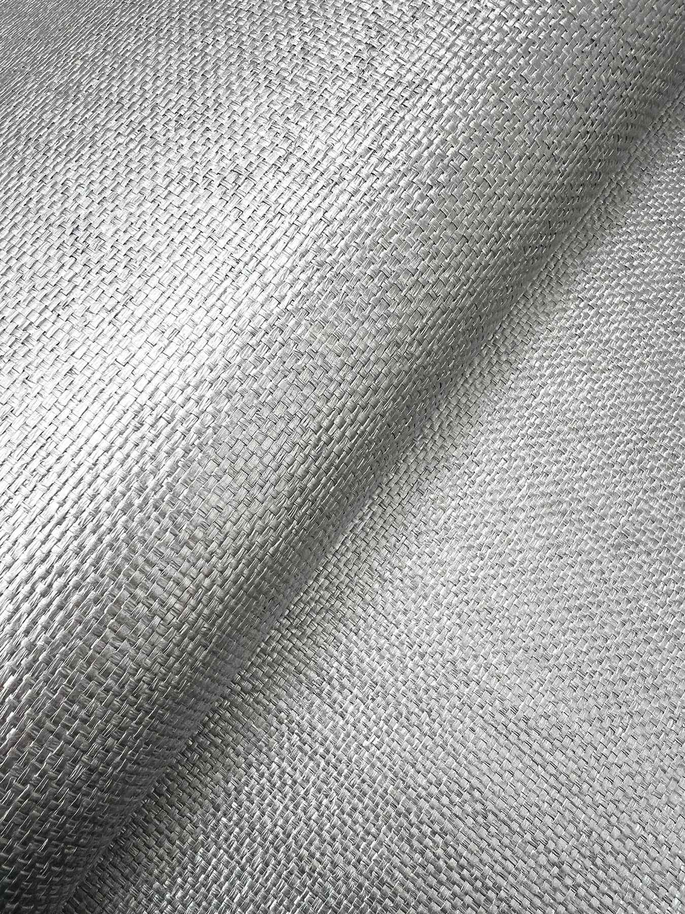 Woven Glimmer Silver Wallpaper - York Wallcoverings - DF3396 - York Wallcoverings Wallpaper