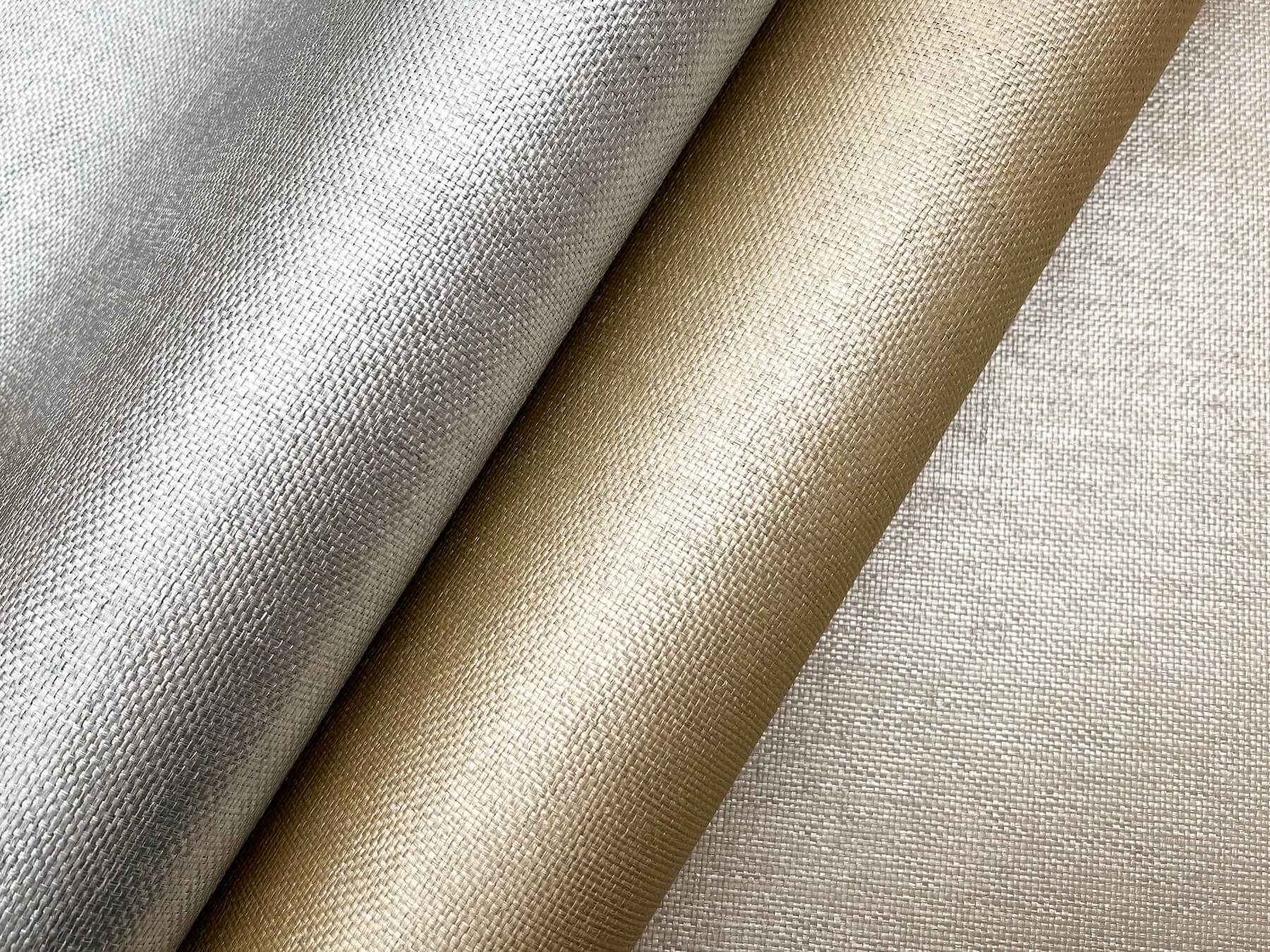 Woven Glimmer Silver Wallpaper - York Wallcoverings - DF3396 - York Wallcoverings Wallpaper